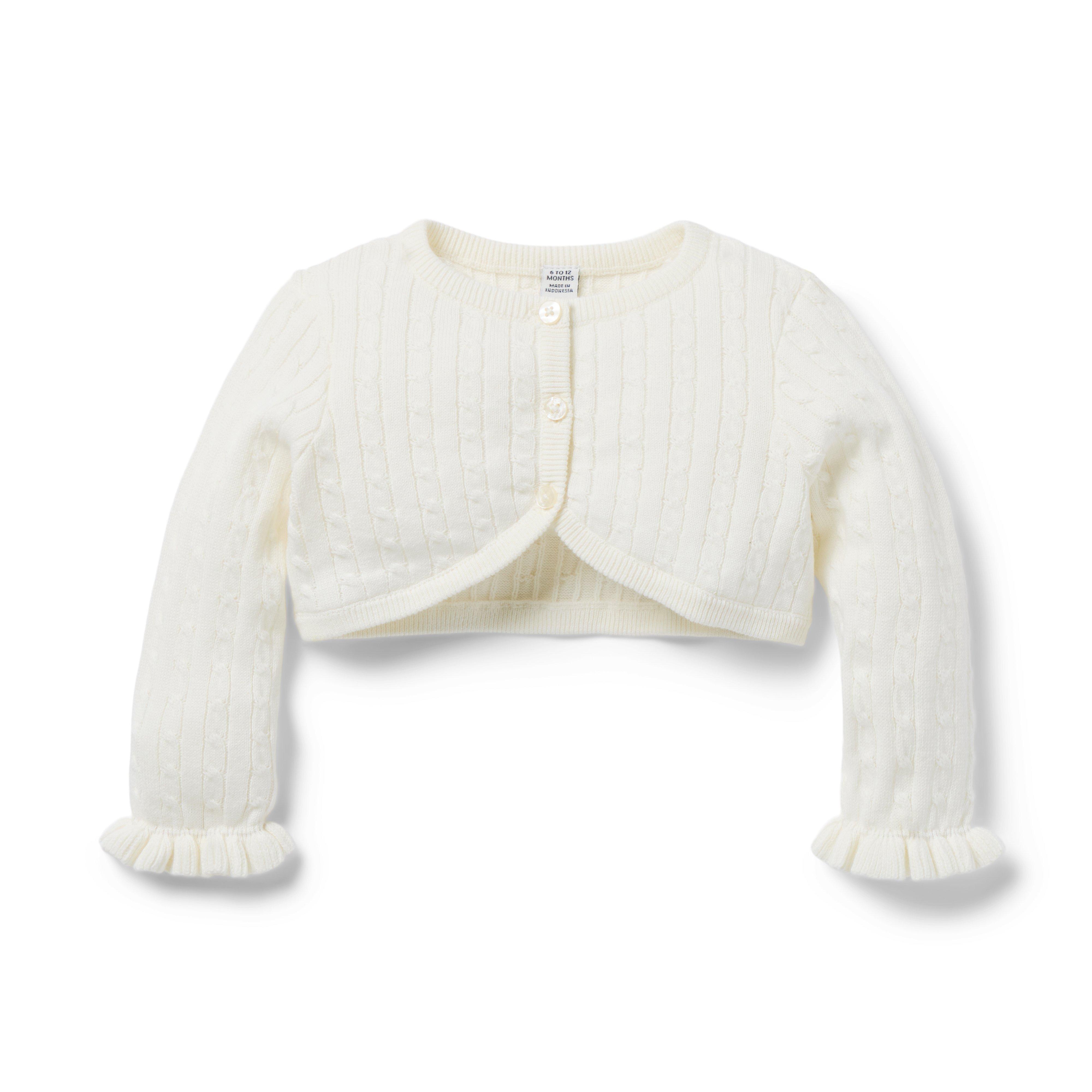 Baby Cable Knit Cropped Cardigan