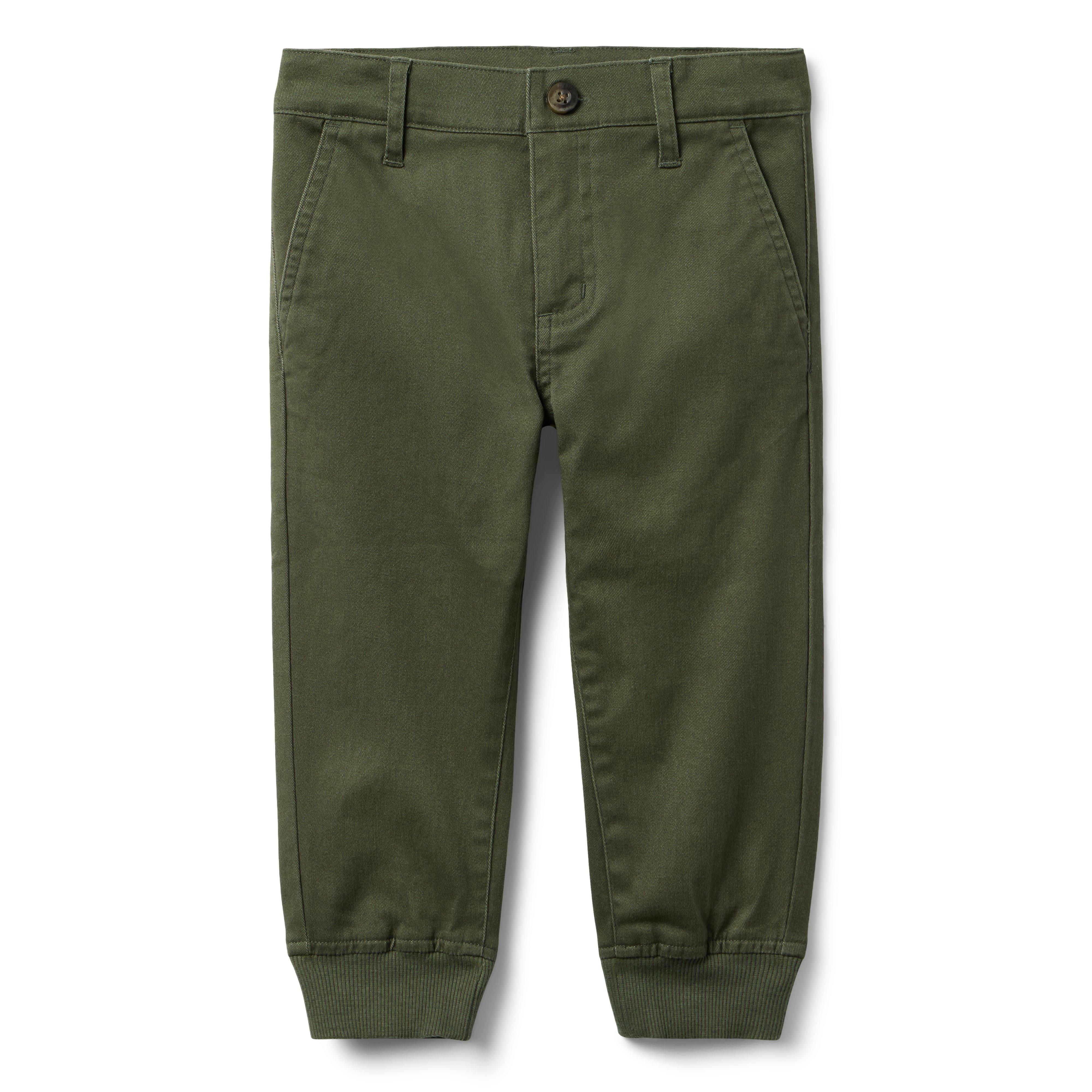 The Button Twill Jogger