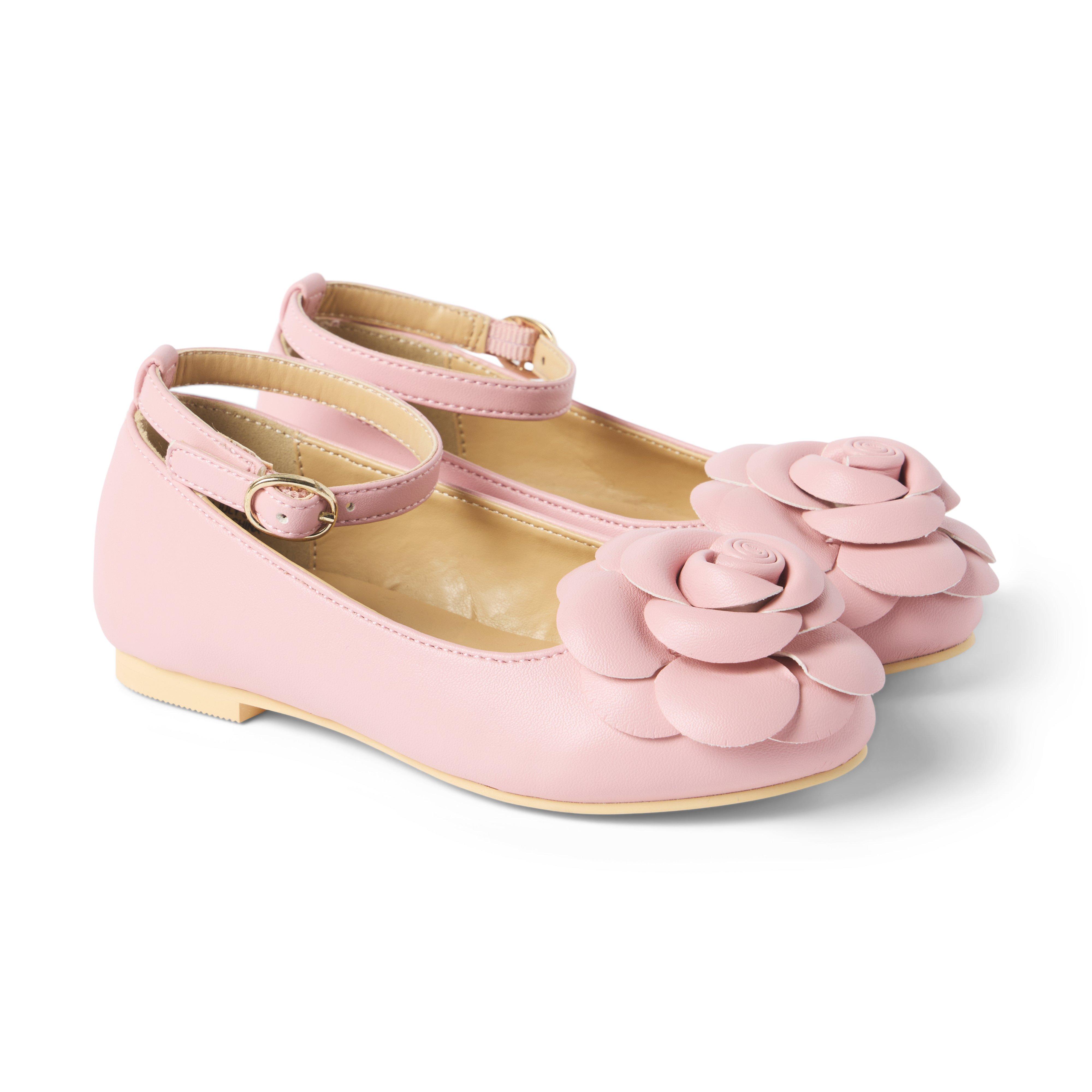 Rosette Ballet Flat Pale Pink