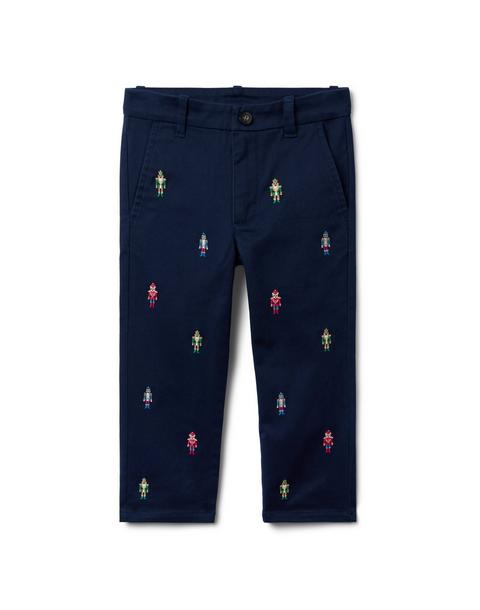 The Embroidered Nutcracker Dog Pant
