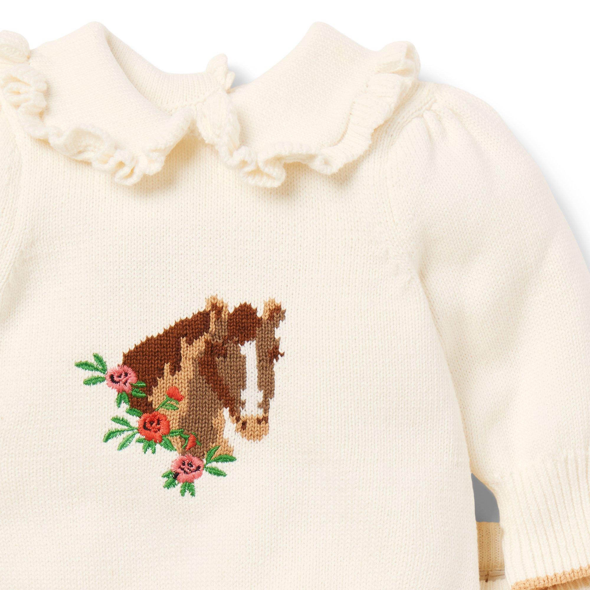 Baby Horse Matching Sweater Set image number 2