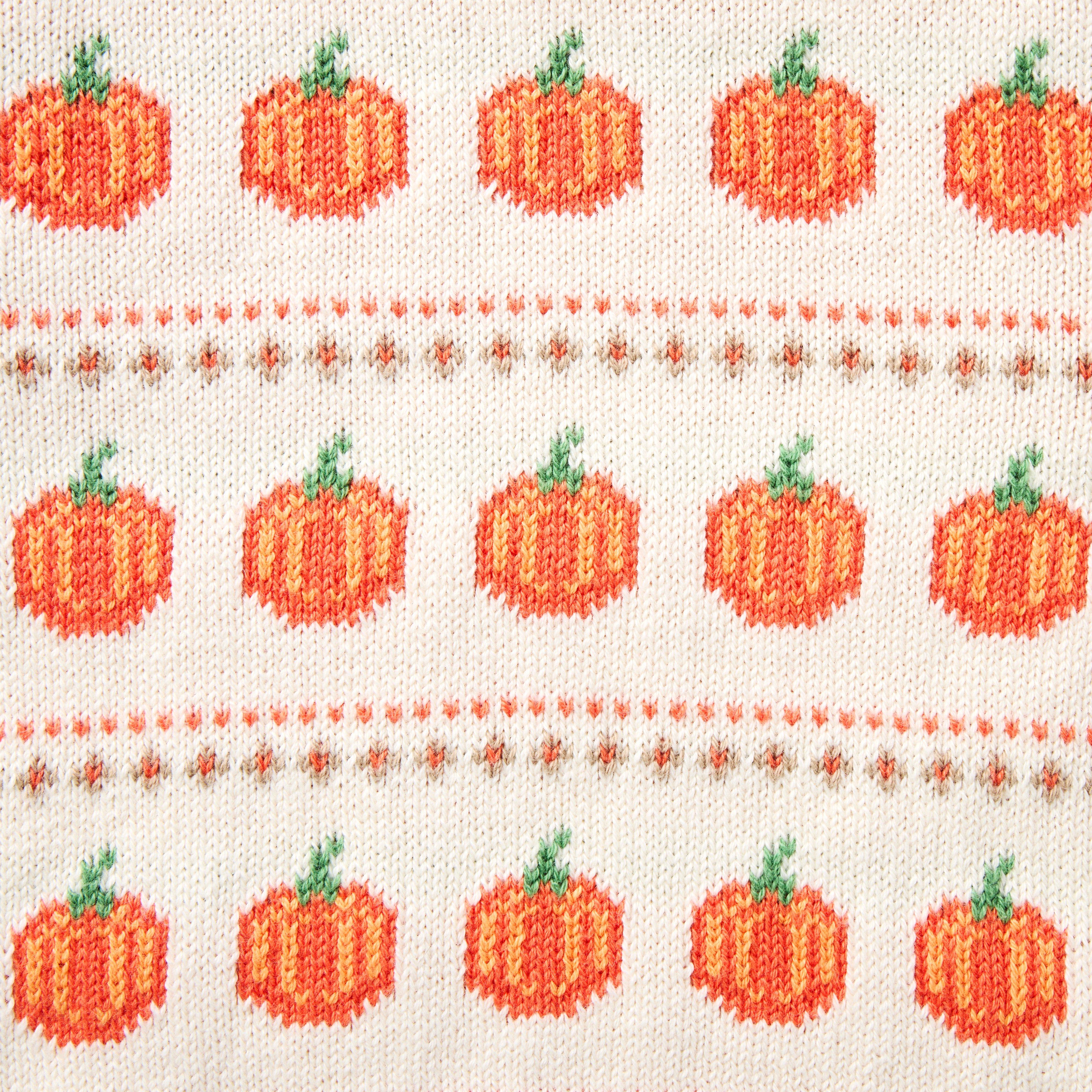 Baby Pumpkin Fair Isle Matching Sweater Set image number 2