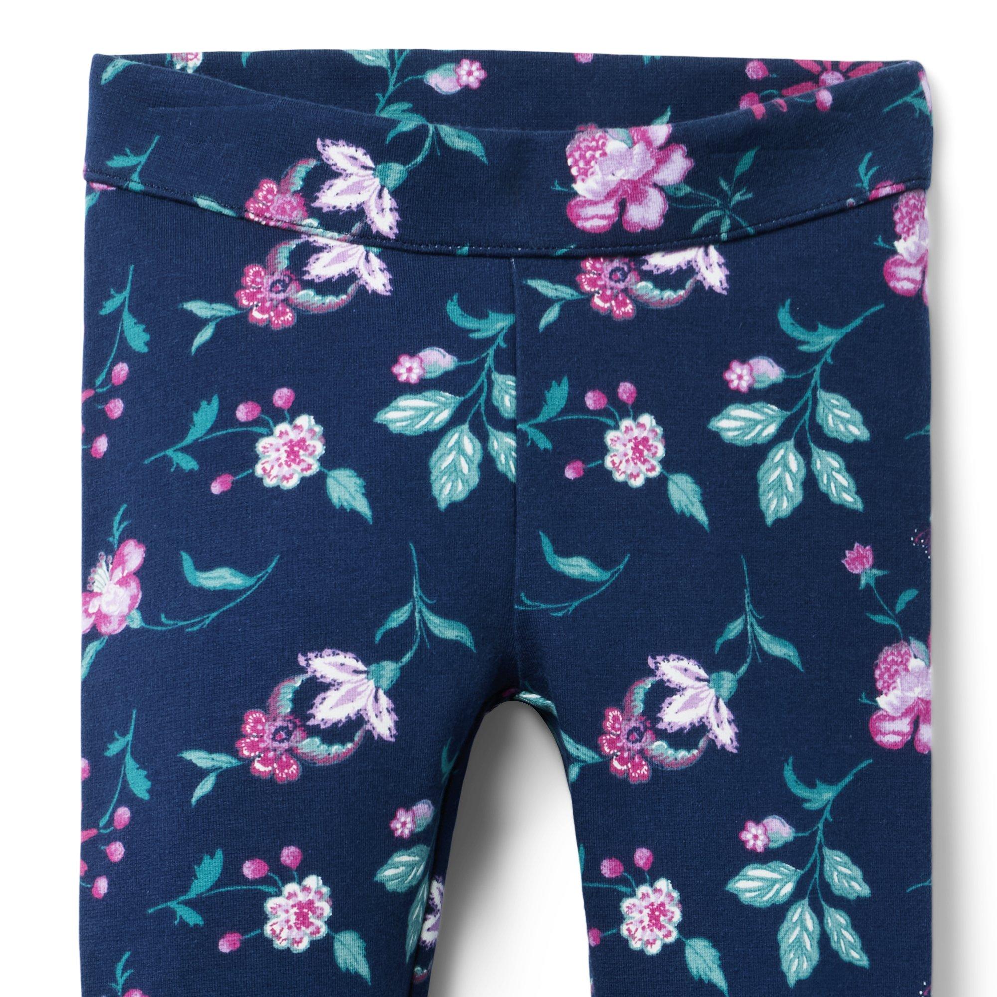 Floral Button Cuff Ponte Pant image number 1