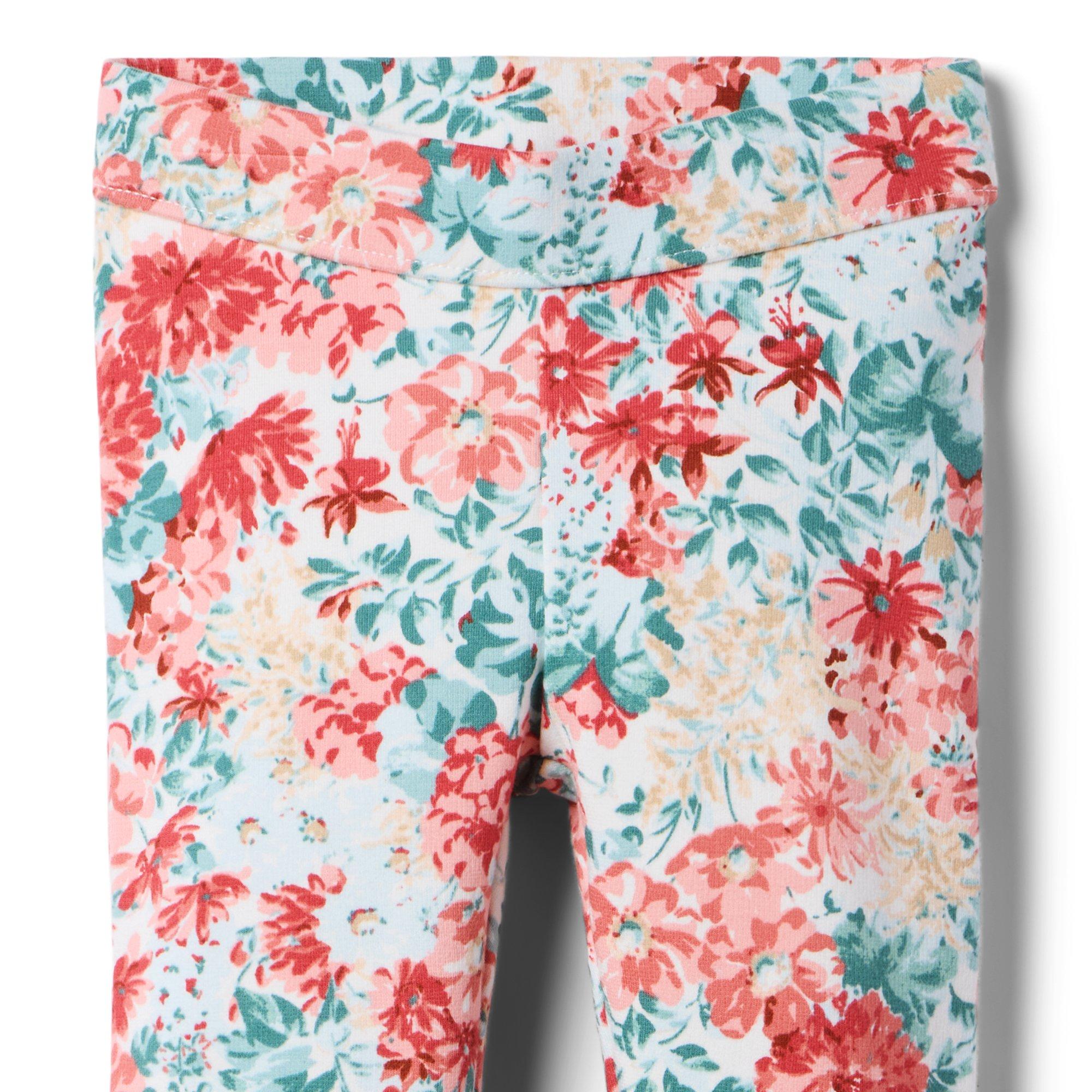 Floral Button Cuff Ponte Pant image number 2