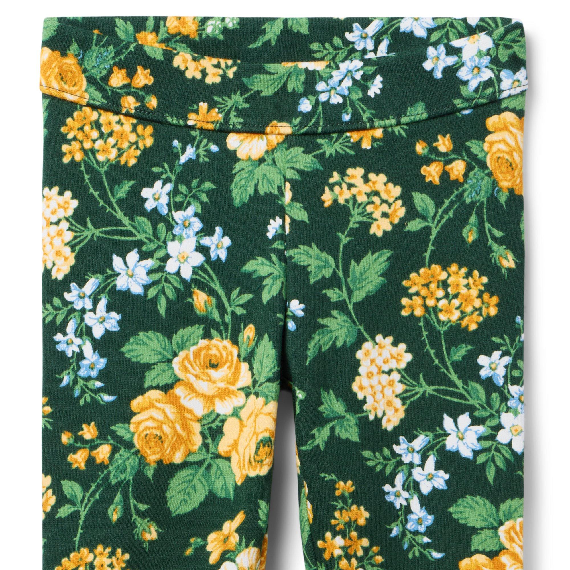 Floral Button Cuff Ponte Pant image number 2