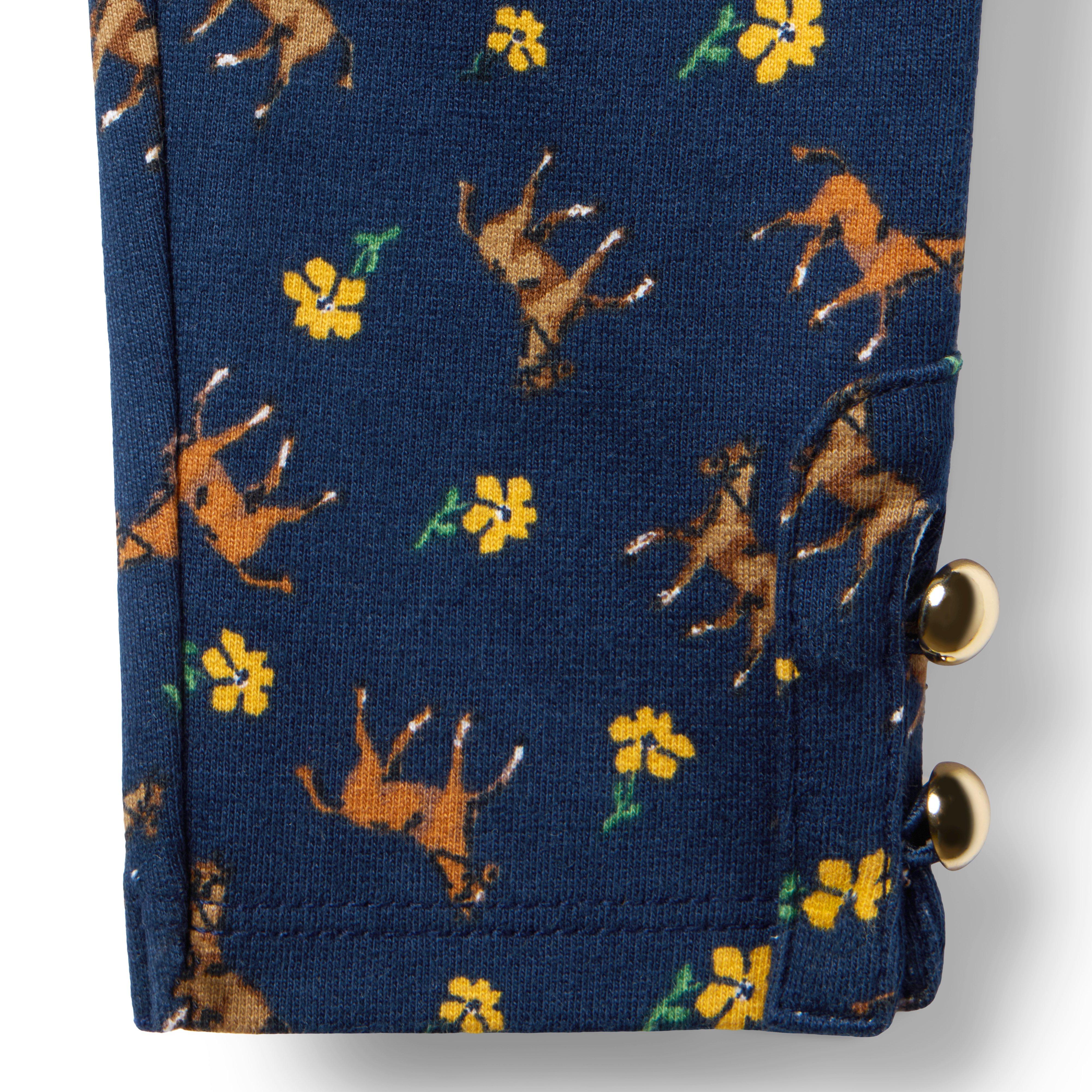 Horse Button Cuff Ponte Pant image number 1