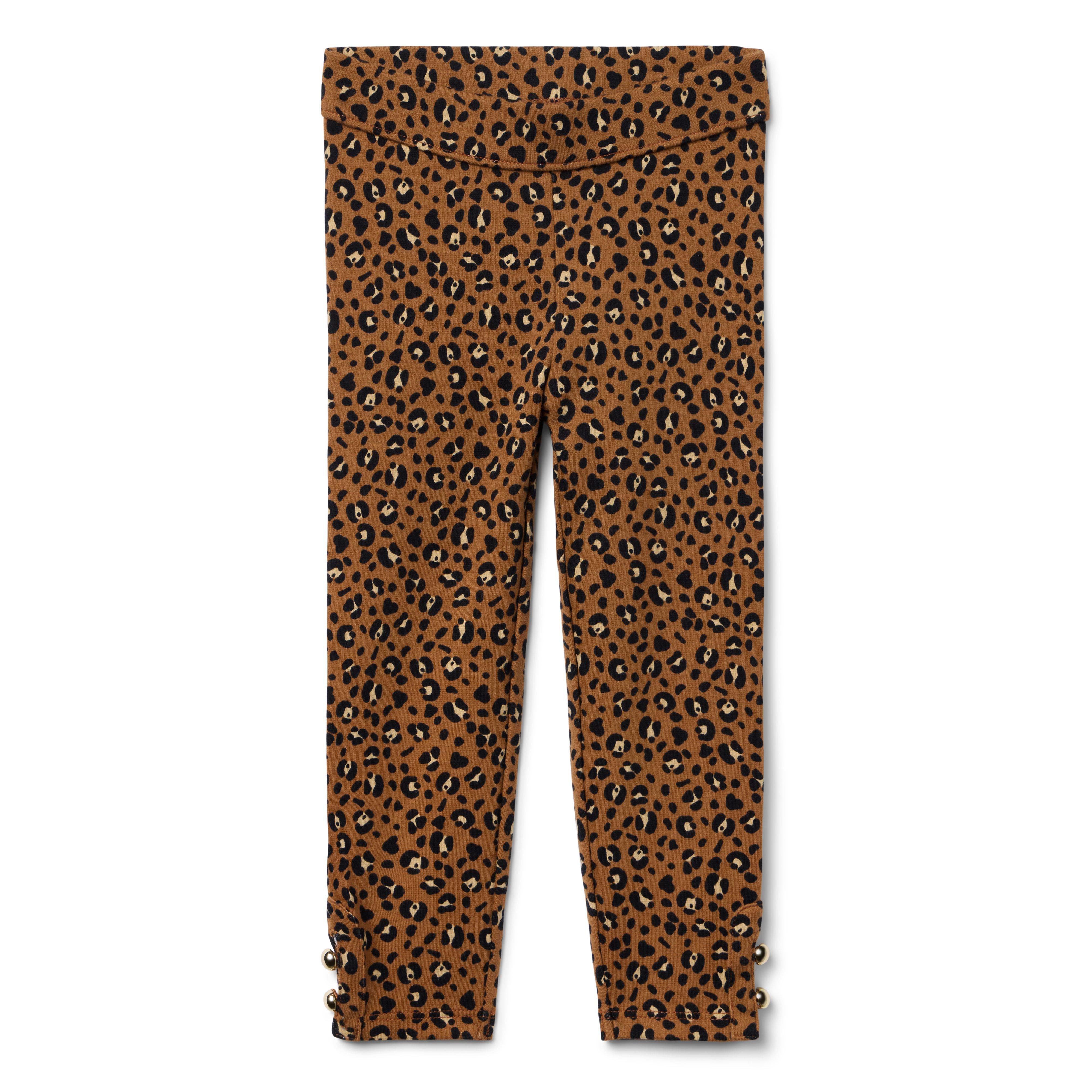 Leopard Button Cuff Ponte Pant image number 0