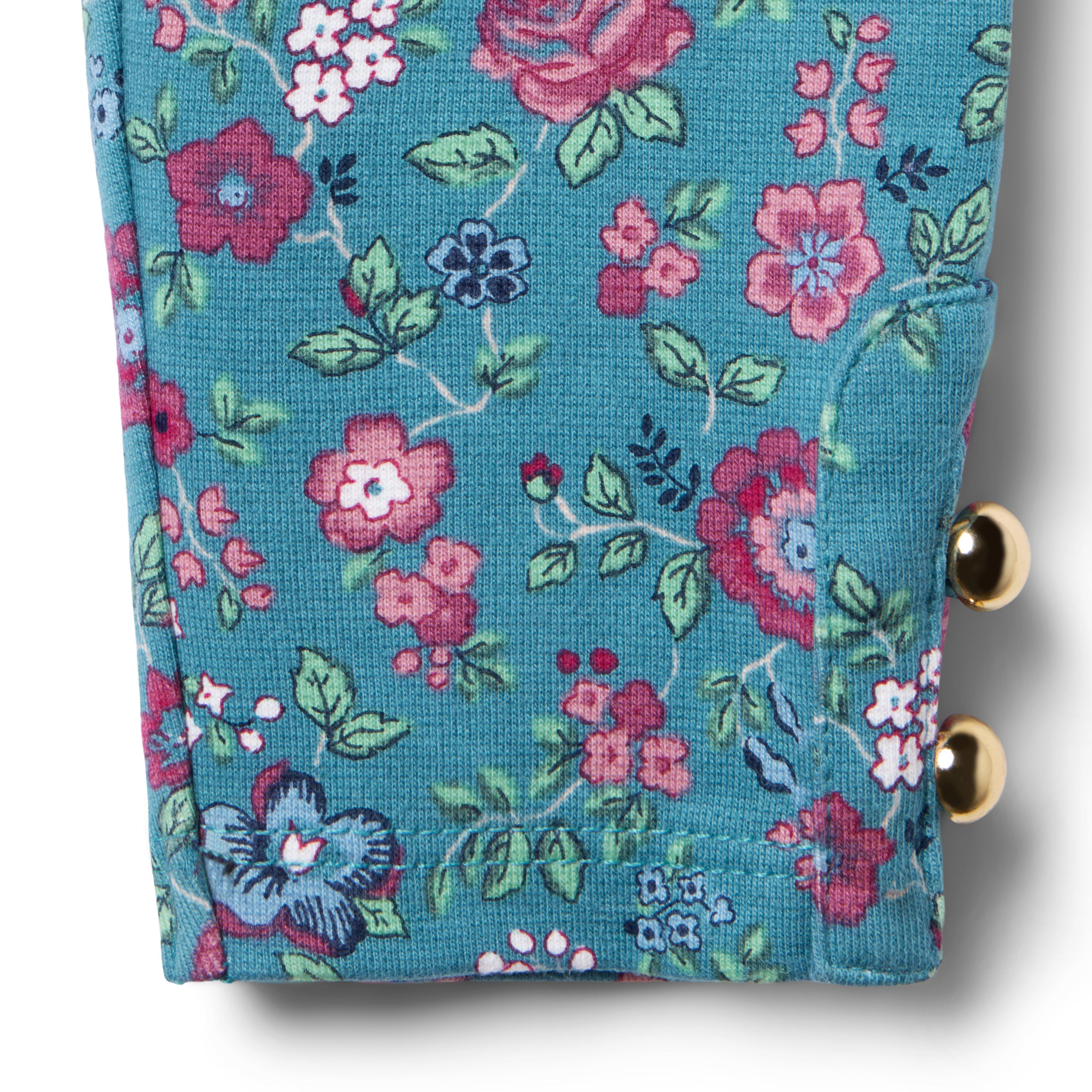 Ditsy Floral Button Cuff Ponte Pant image number 1