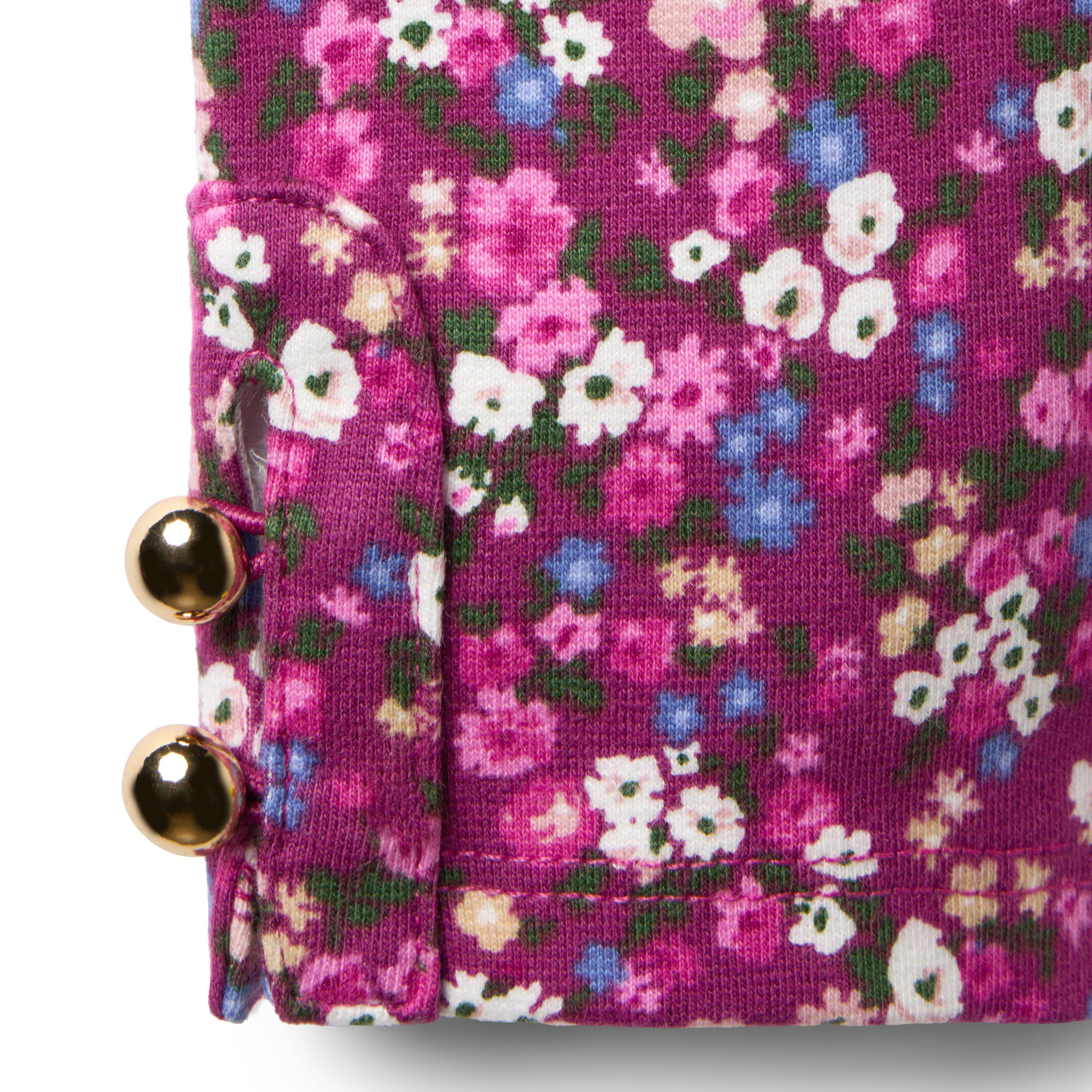 Ditsy Floral Button Cuff Ponte Pant image number 1