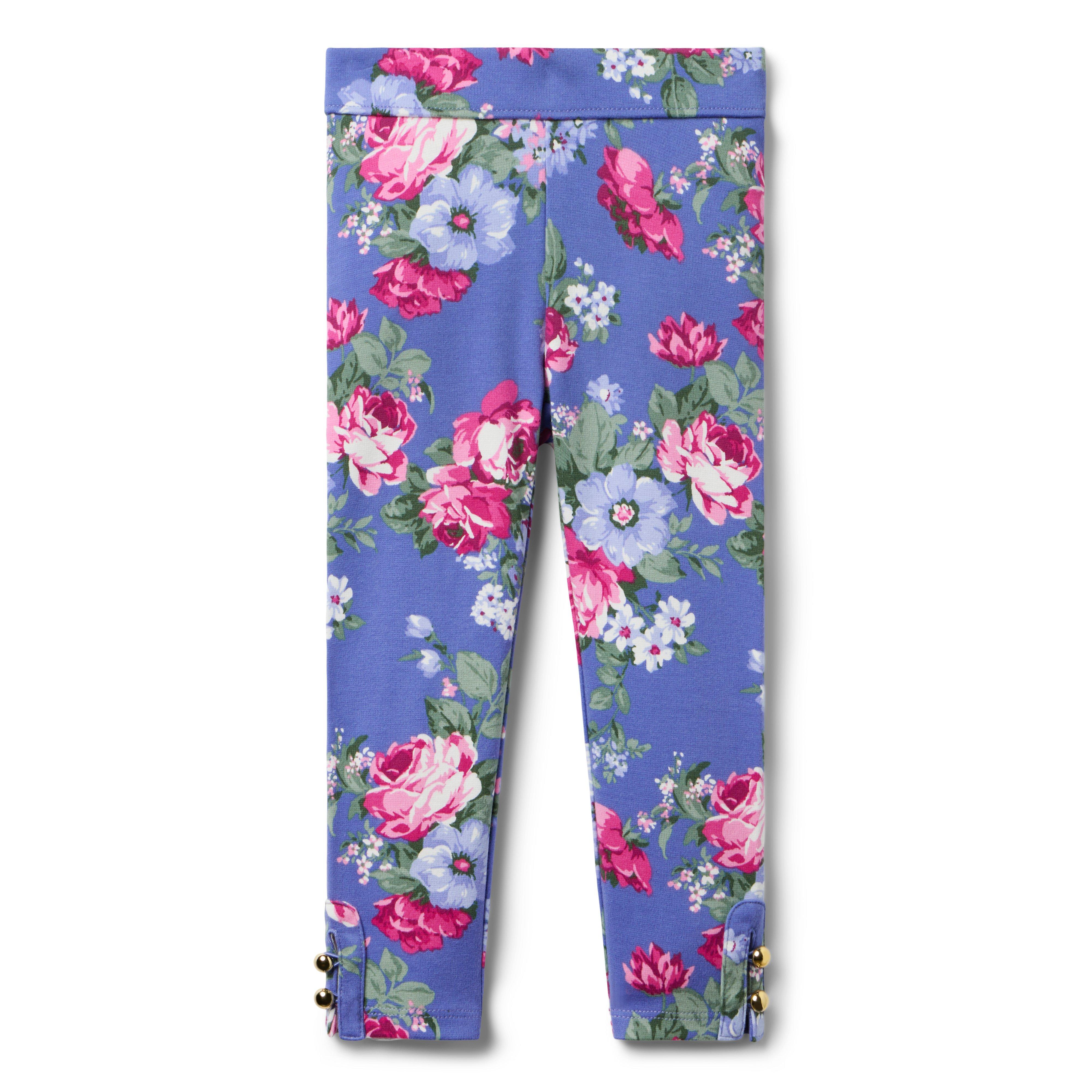 Floral Button Cuff Ponte Pant image number 0