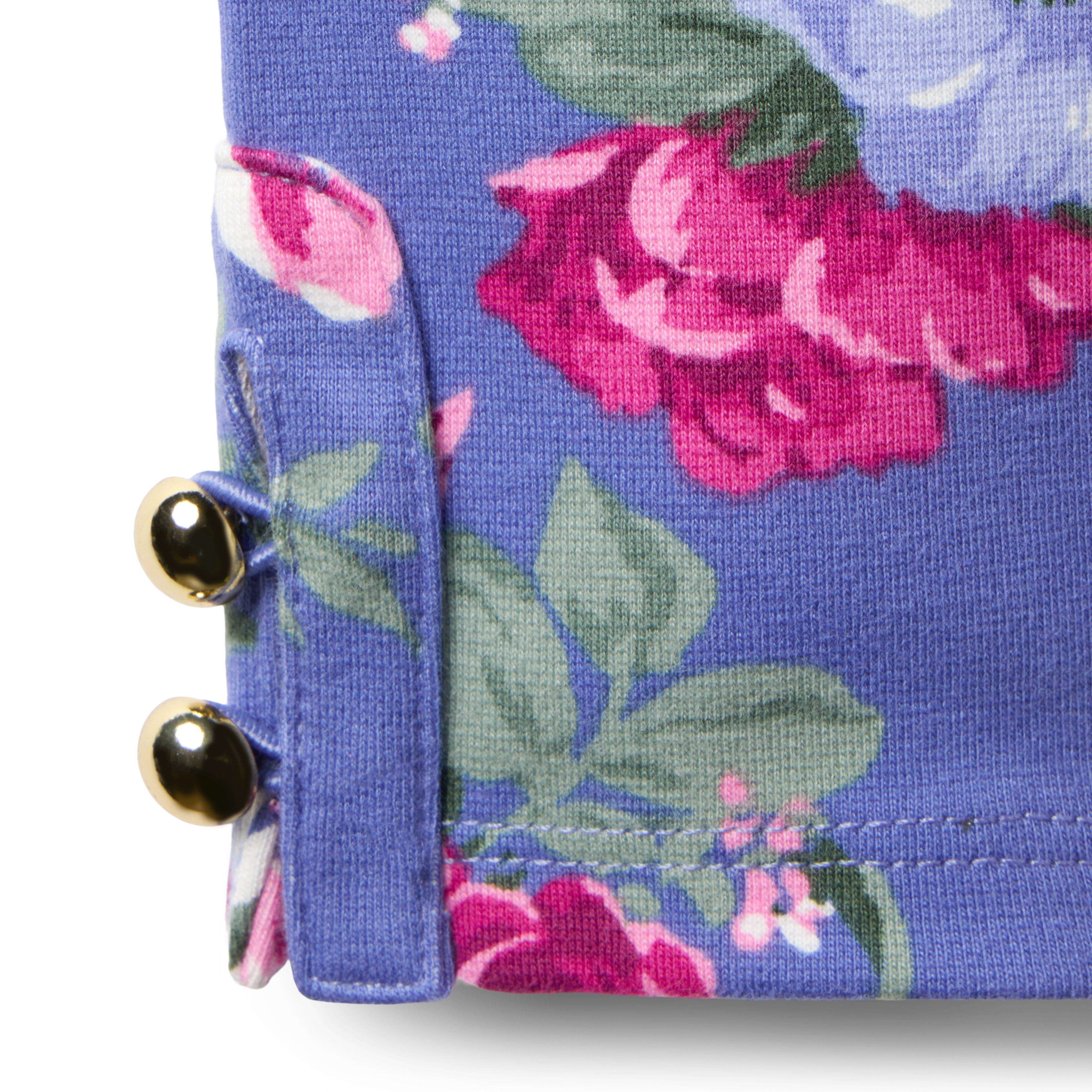 Floral Button Cuff Ponte Pant image number 1