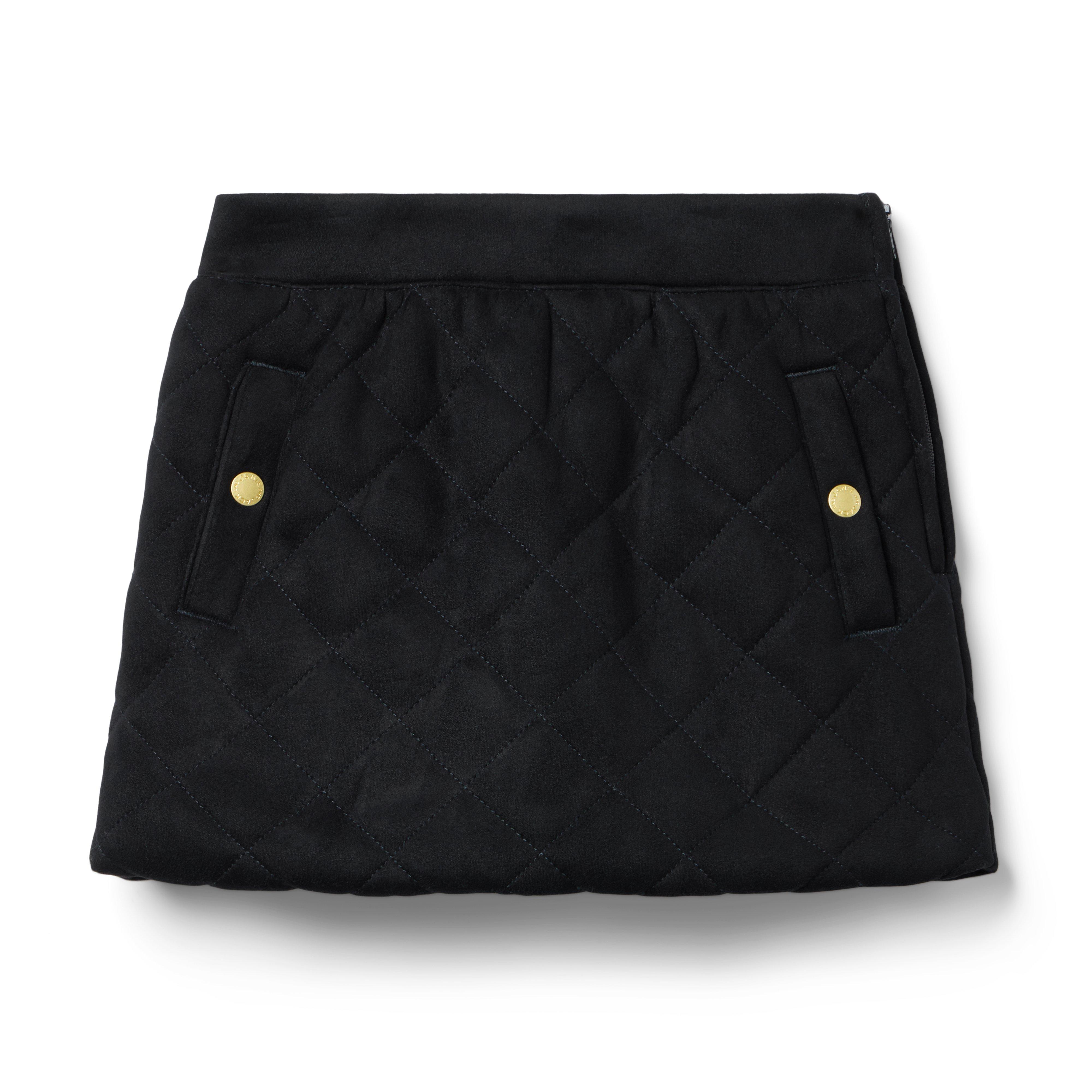 The Suede Quilted Skirt