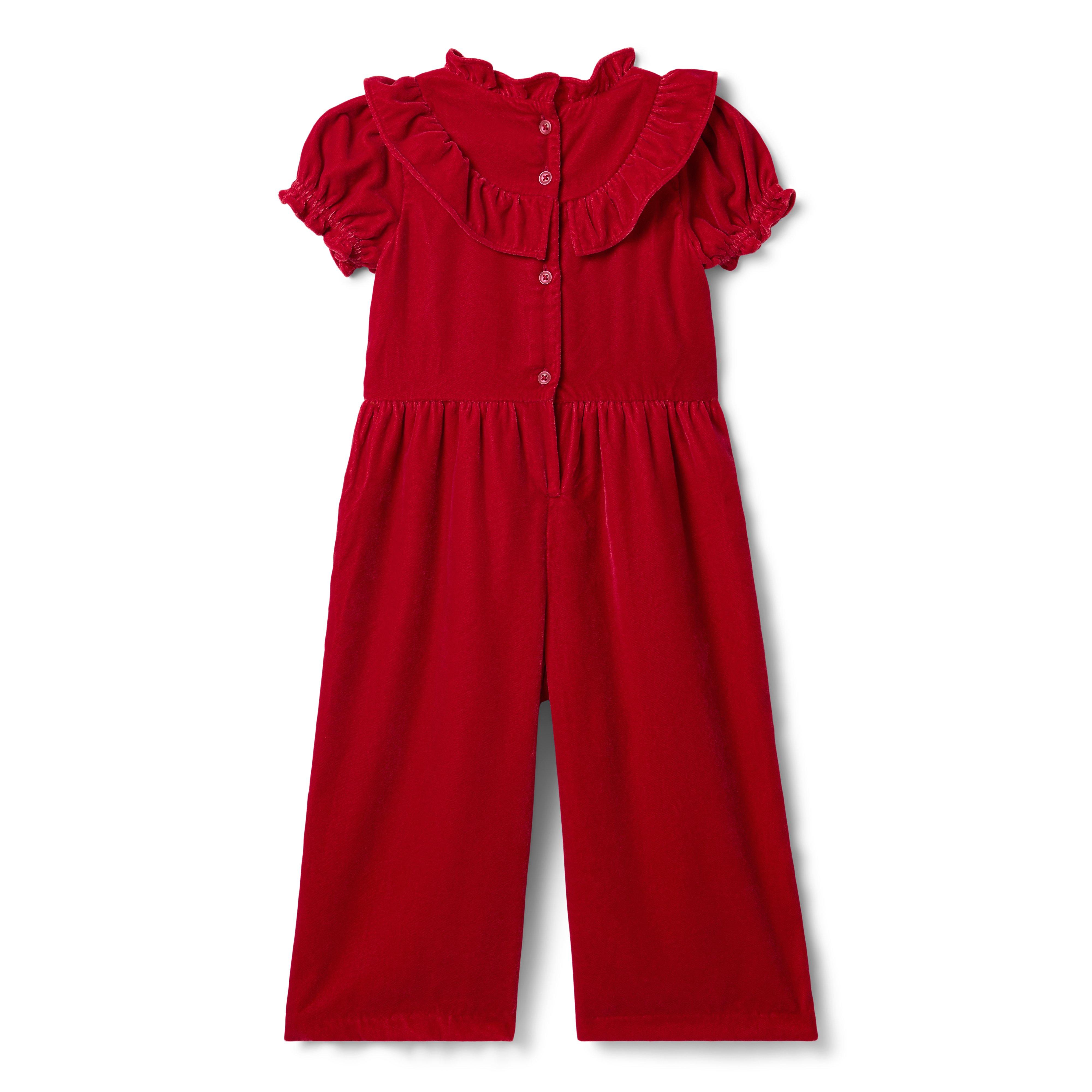 The Velvet Ruffle Jumpsuit