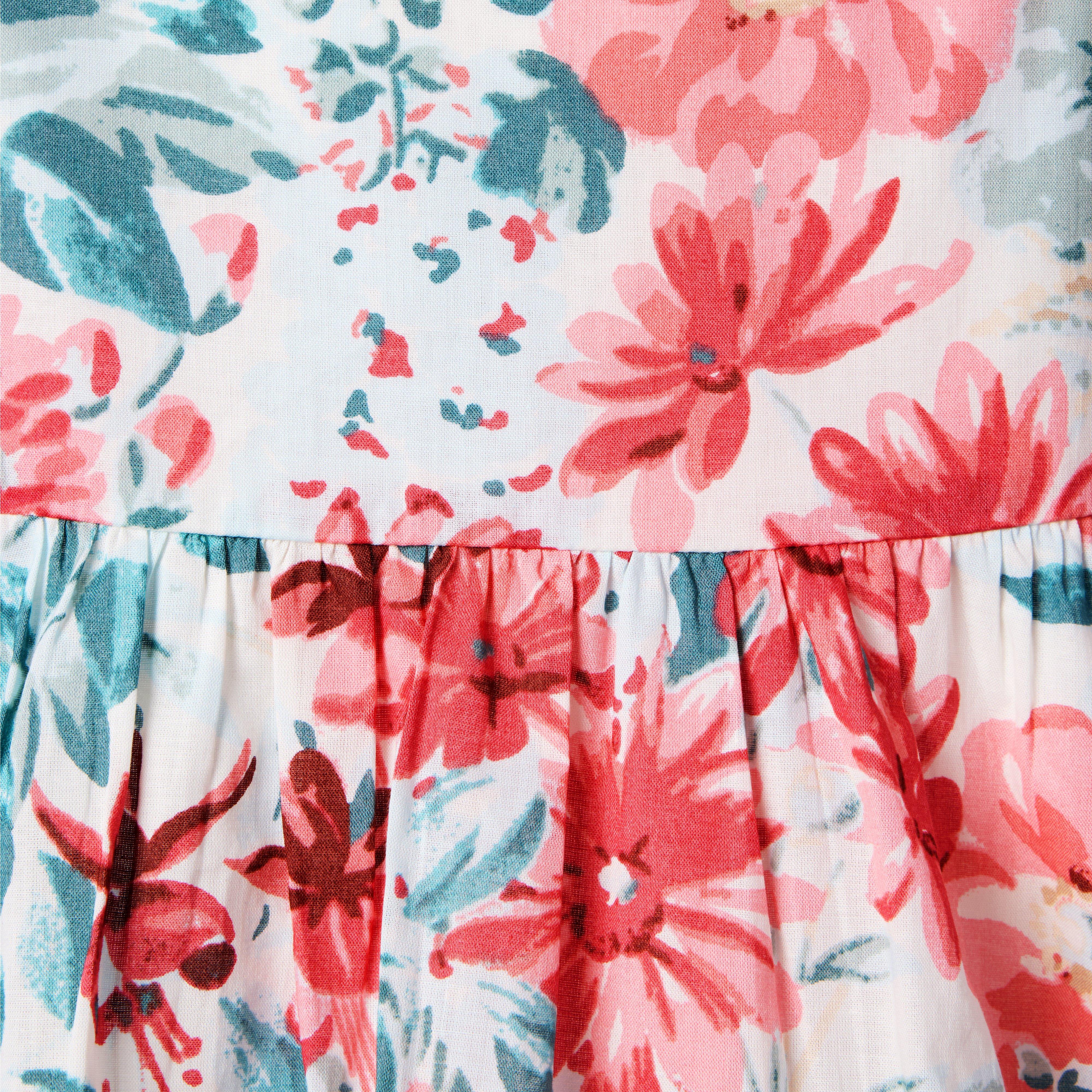 Floral Puff Sleeve Dress image number 2