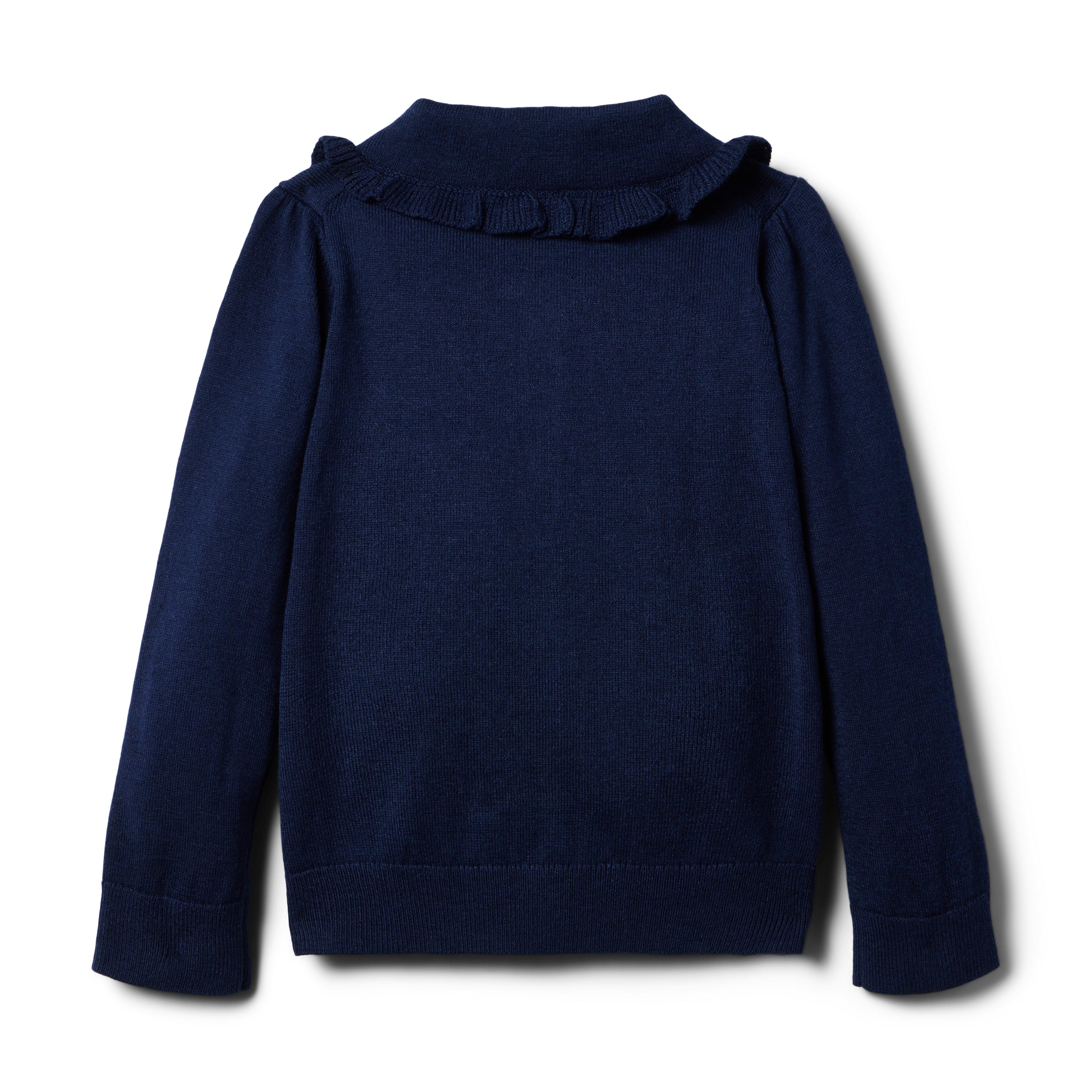Ruffle Trim Collar Cardigan image number 1