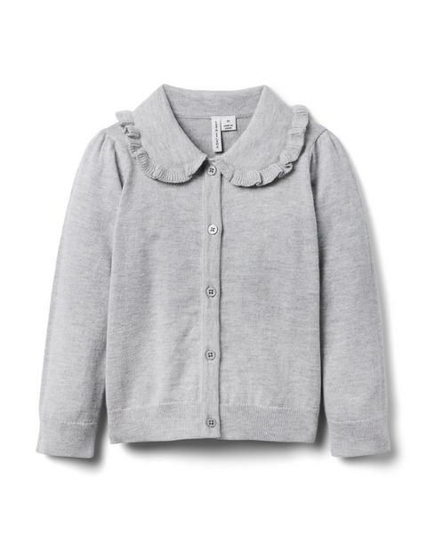 Ruffle Collar Cardigan