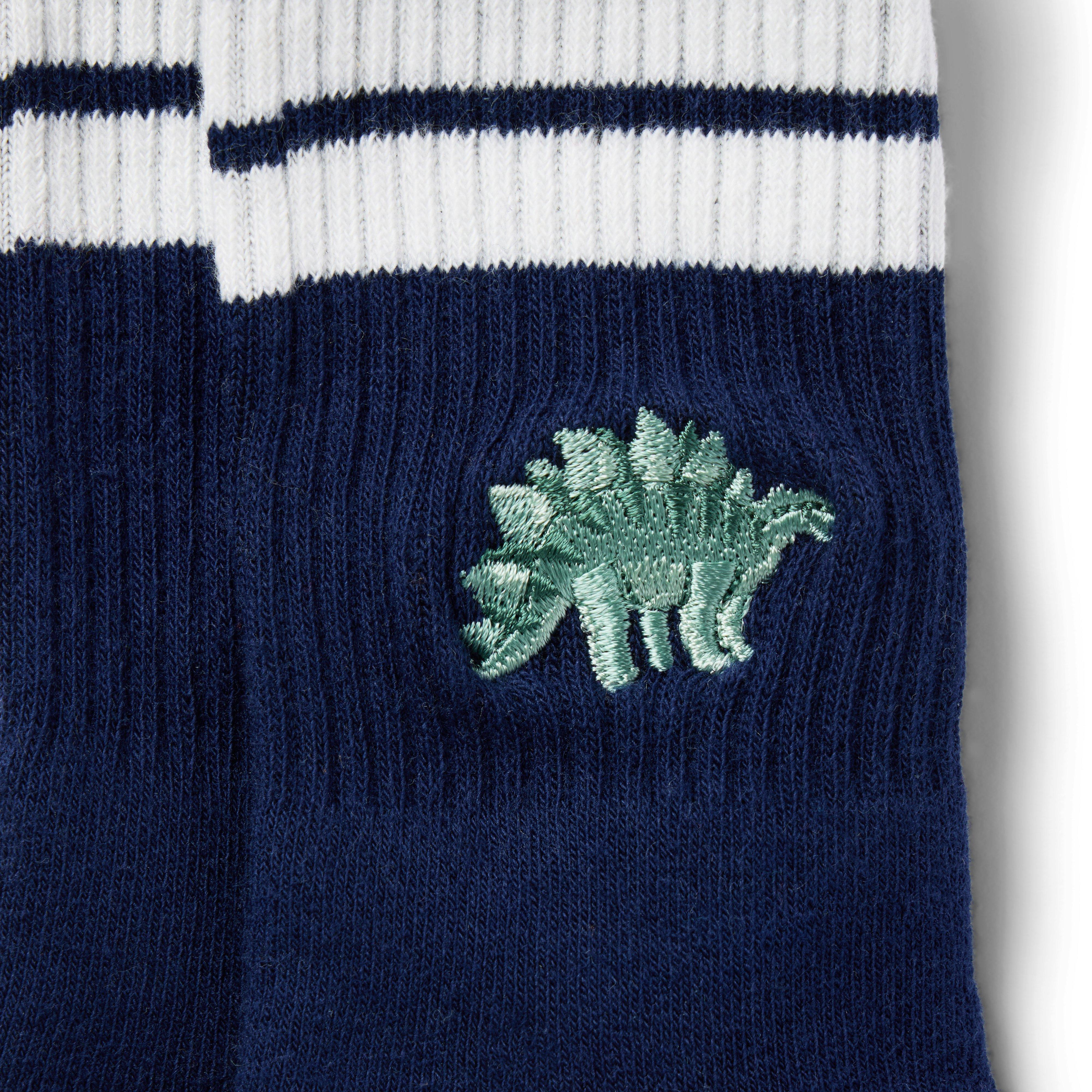 Embroidered Dinosaur Sock image number 1