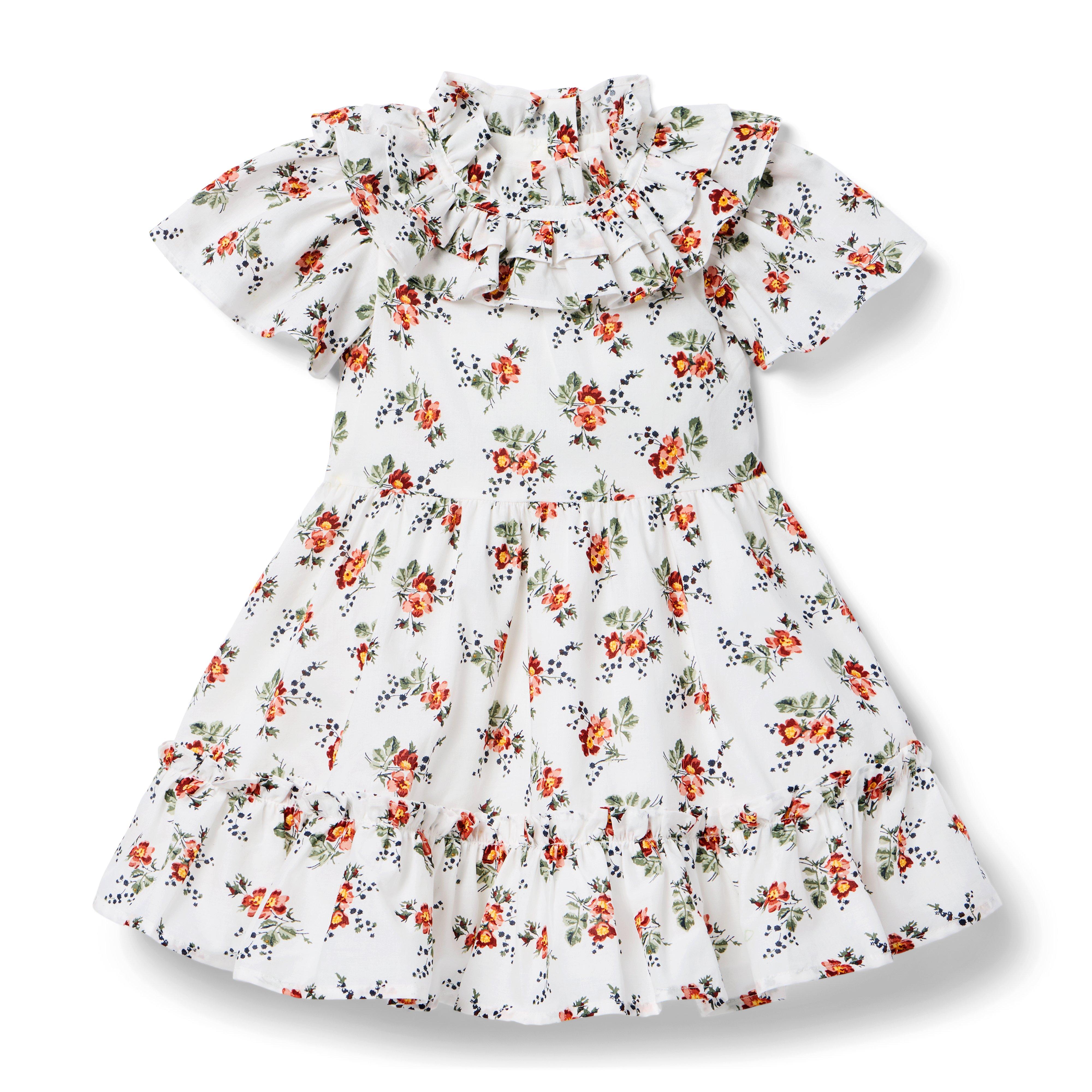 Floral Flutter Sleeve Dress image number 0