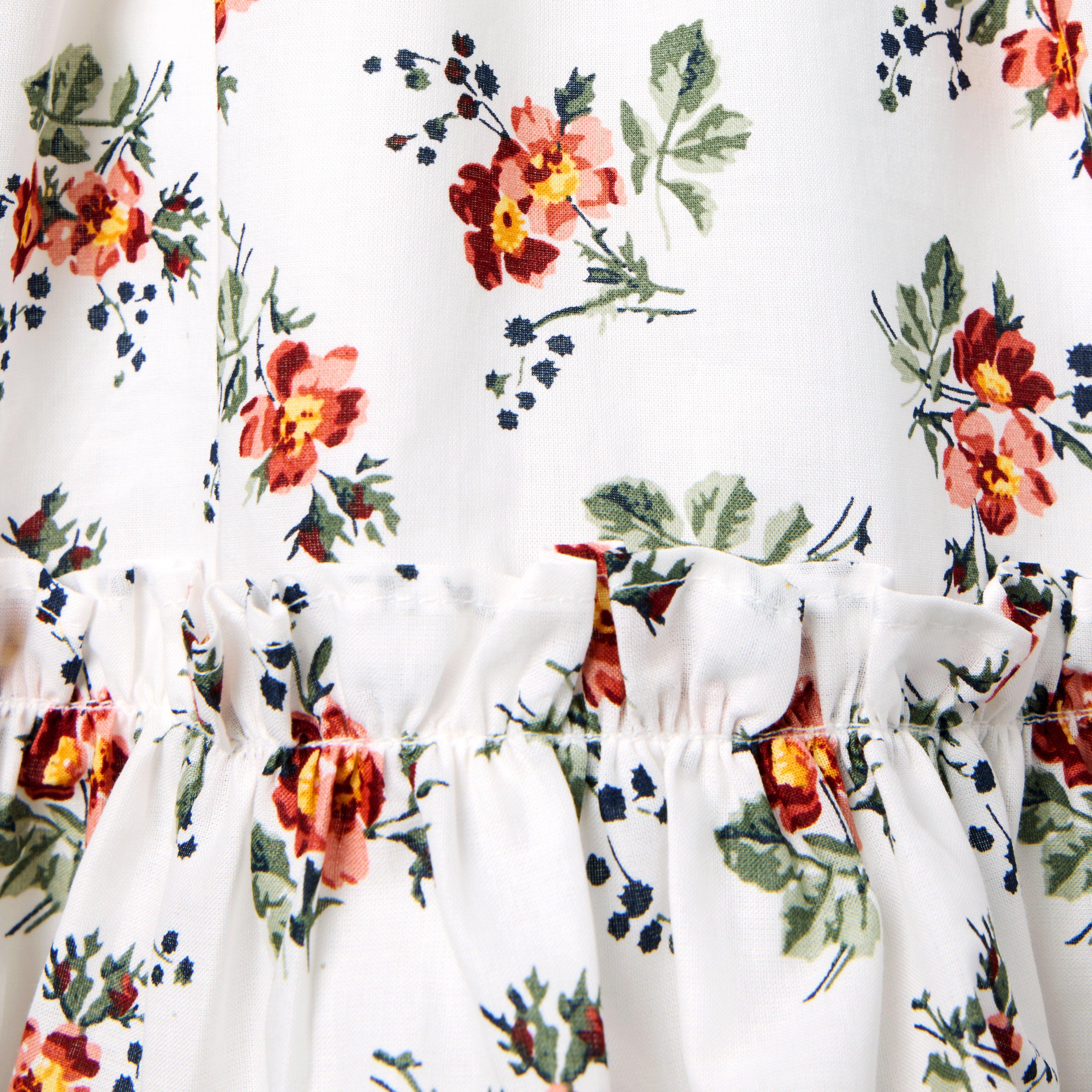 Floral Flutter Sleeve Dress image number 2