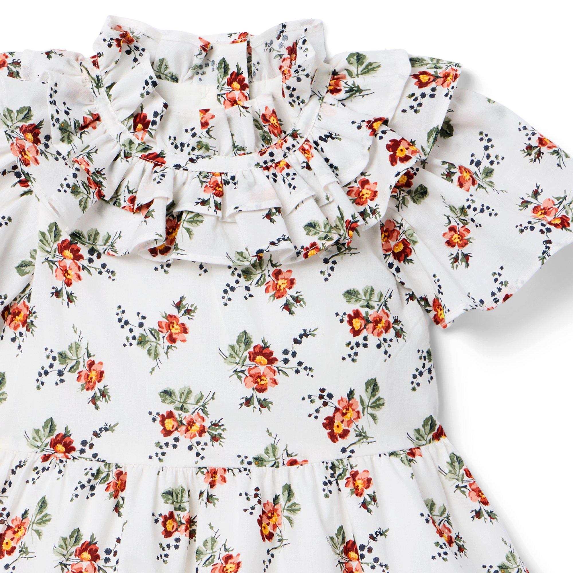 Floral Flutter Sleeve Dress image number 3
