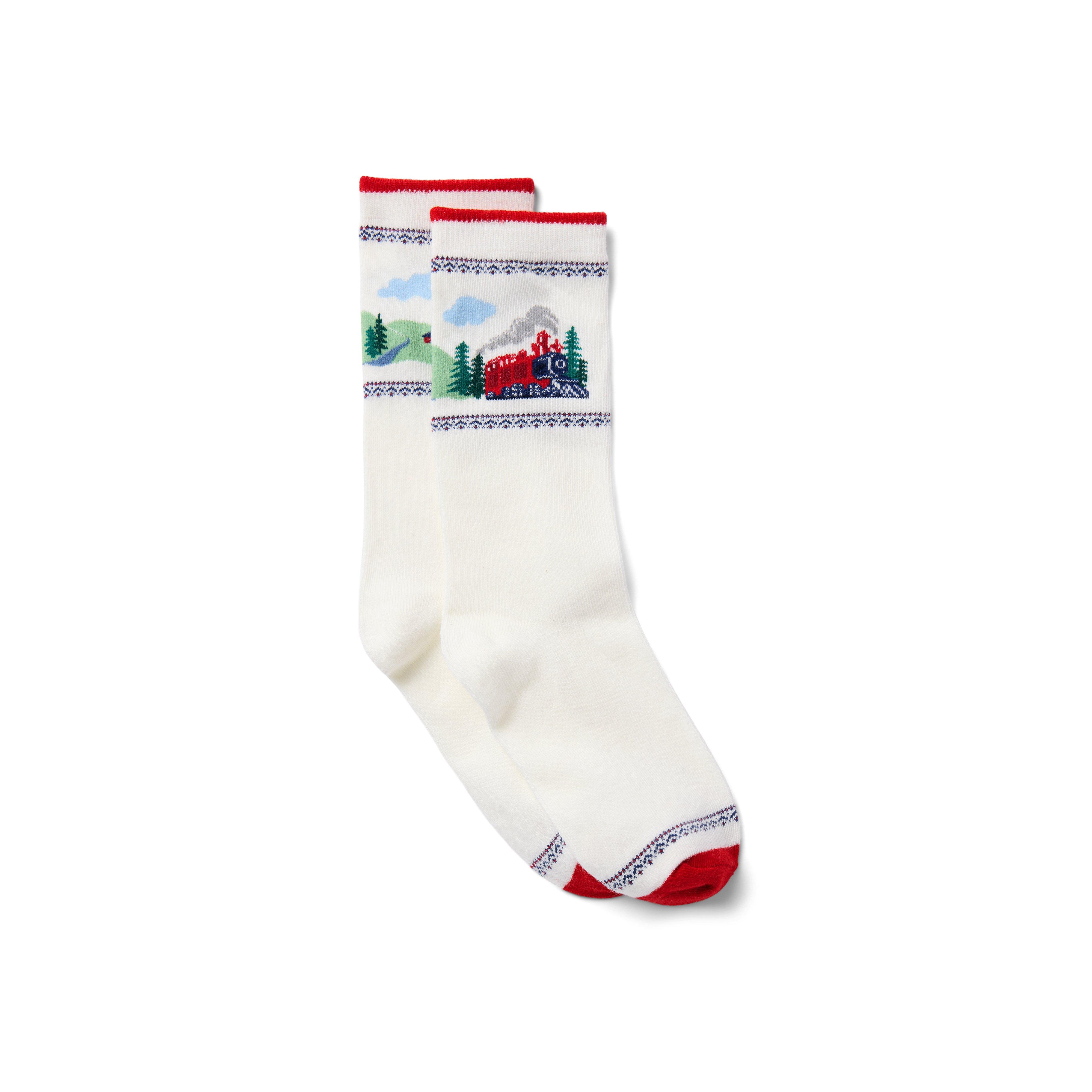 Fair Isle Train Sock image number 0