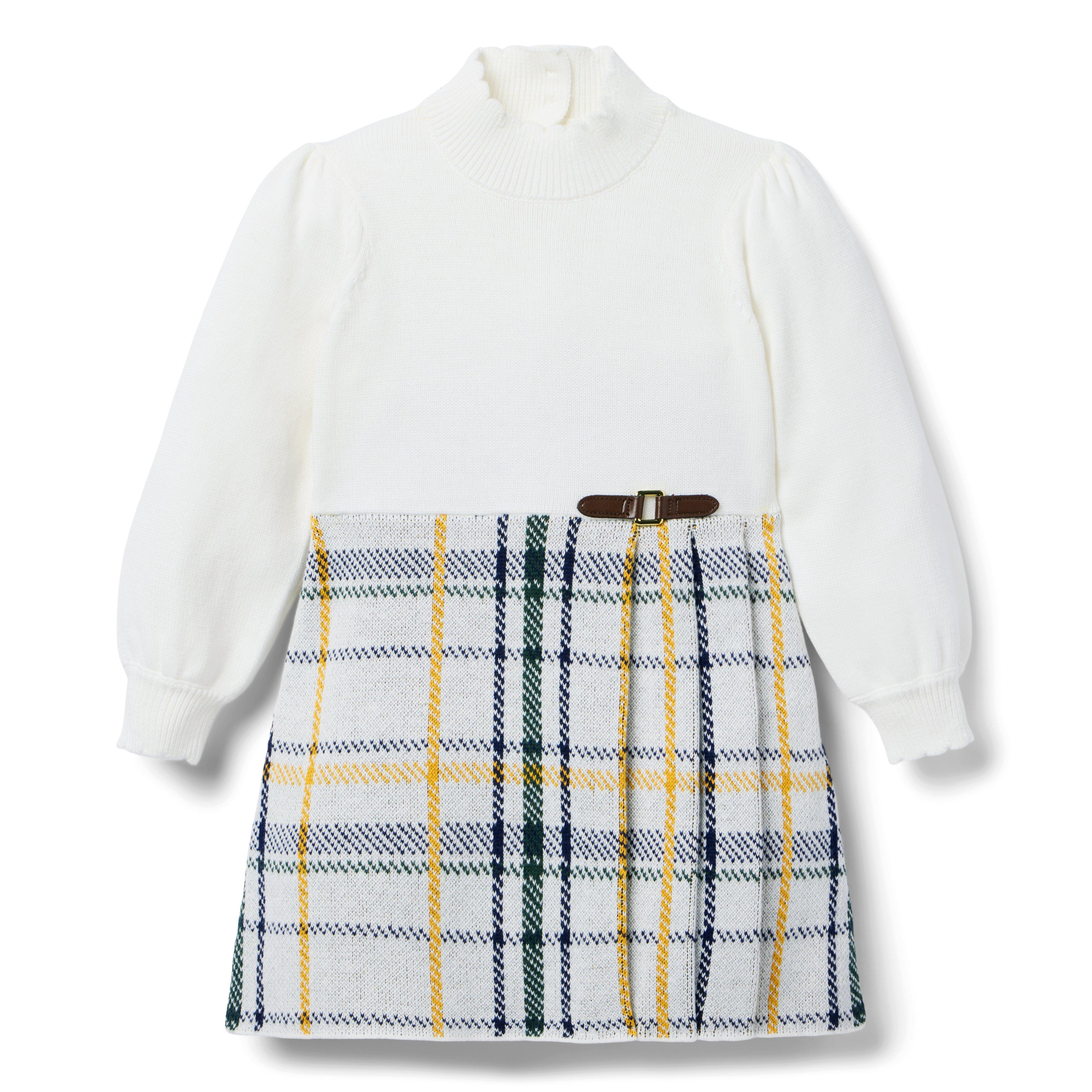 Plaid Bridle Bit Sweater Dress image number 0
