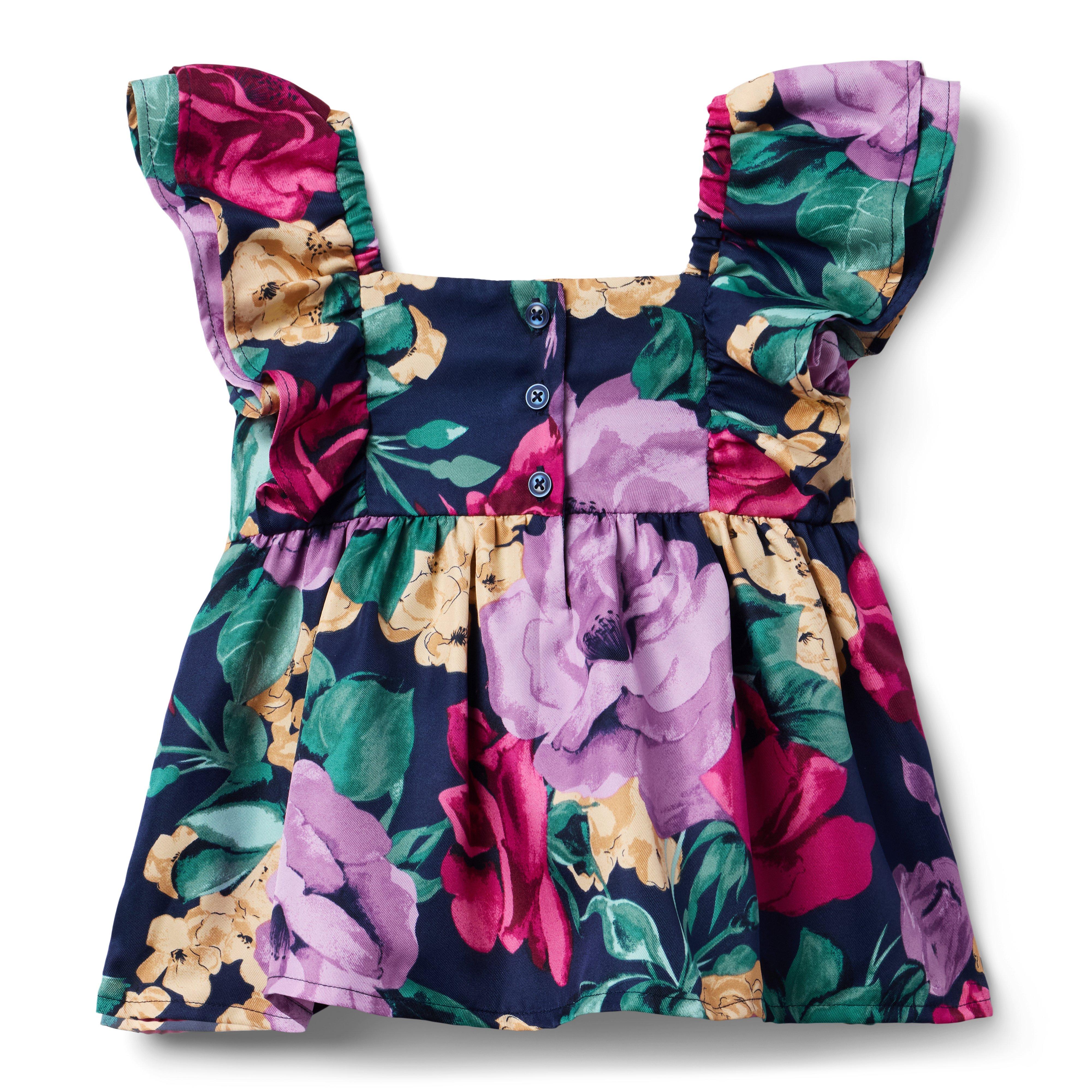 Floral Ruffle Sleeve Top image number 1