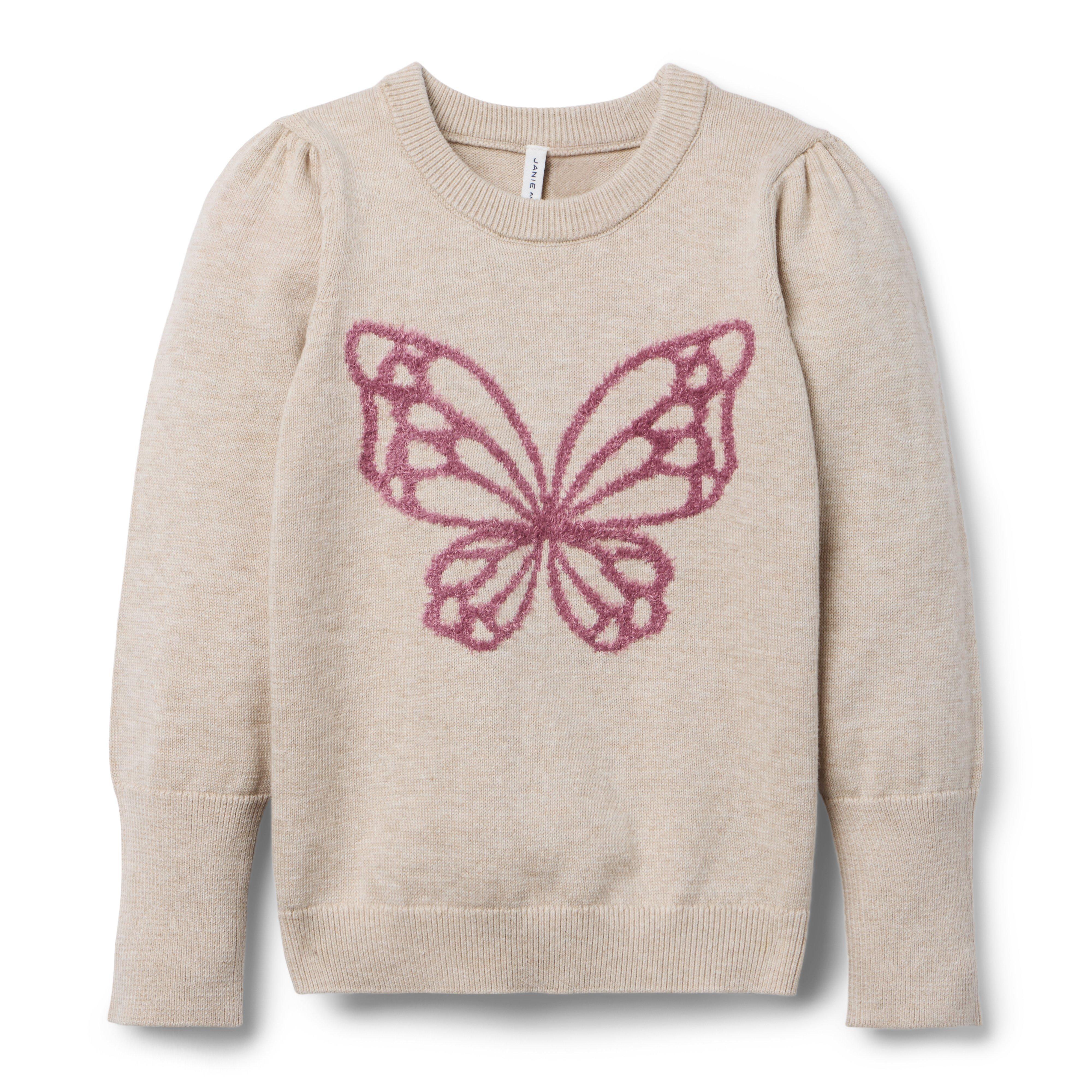 Butterfly Puff Sleeve Sweater