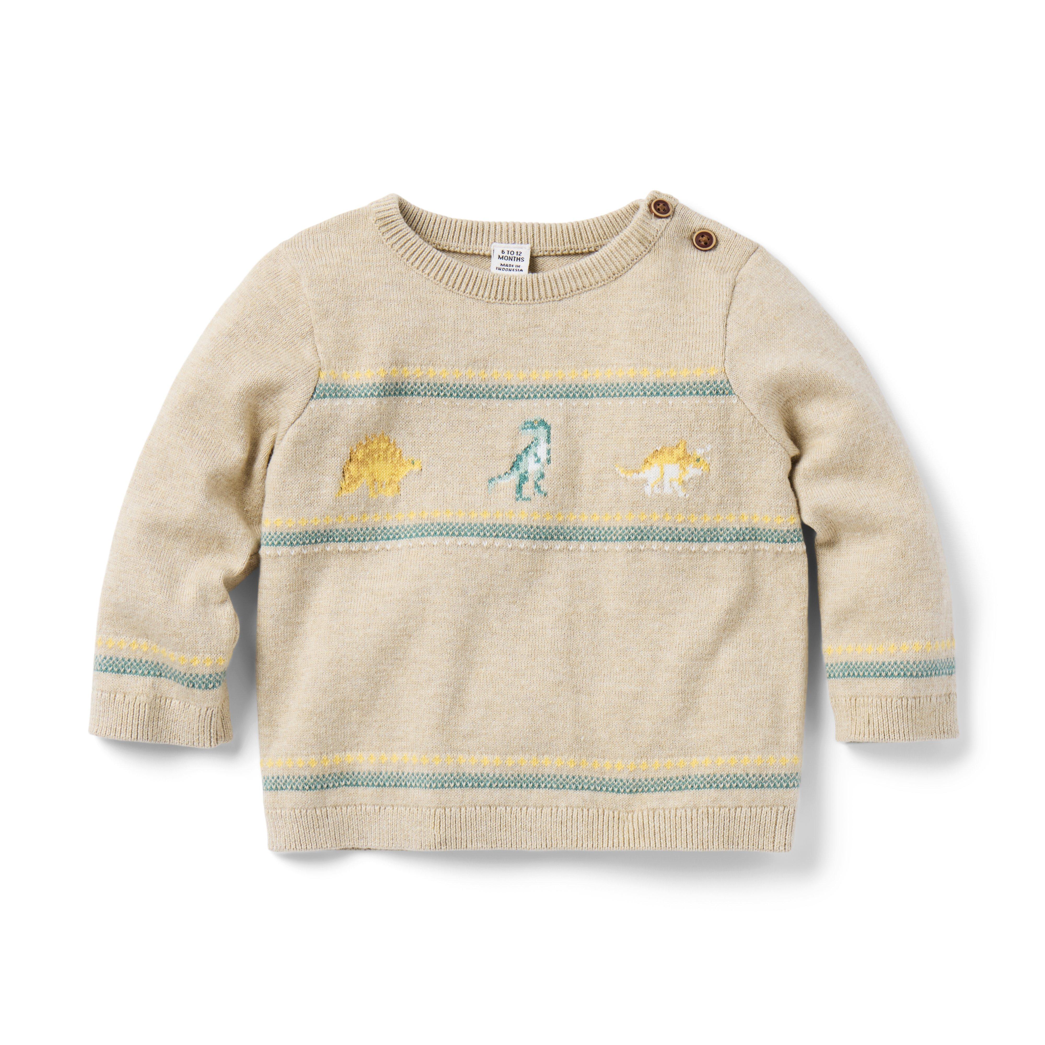 Baby Striped Dinosaur Sweater