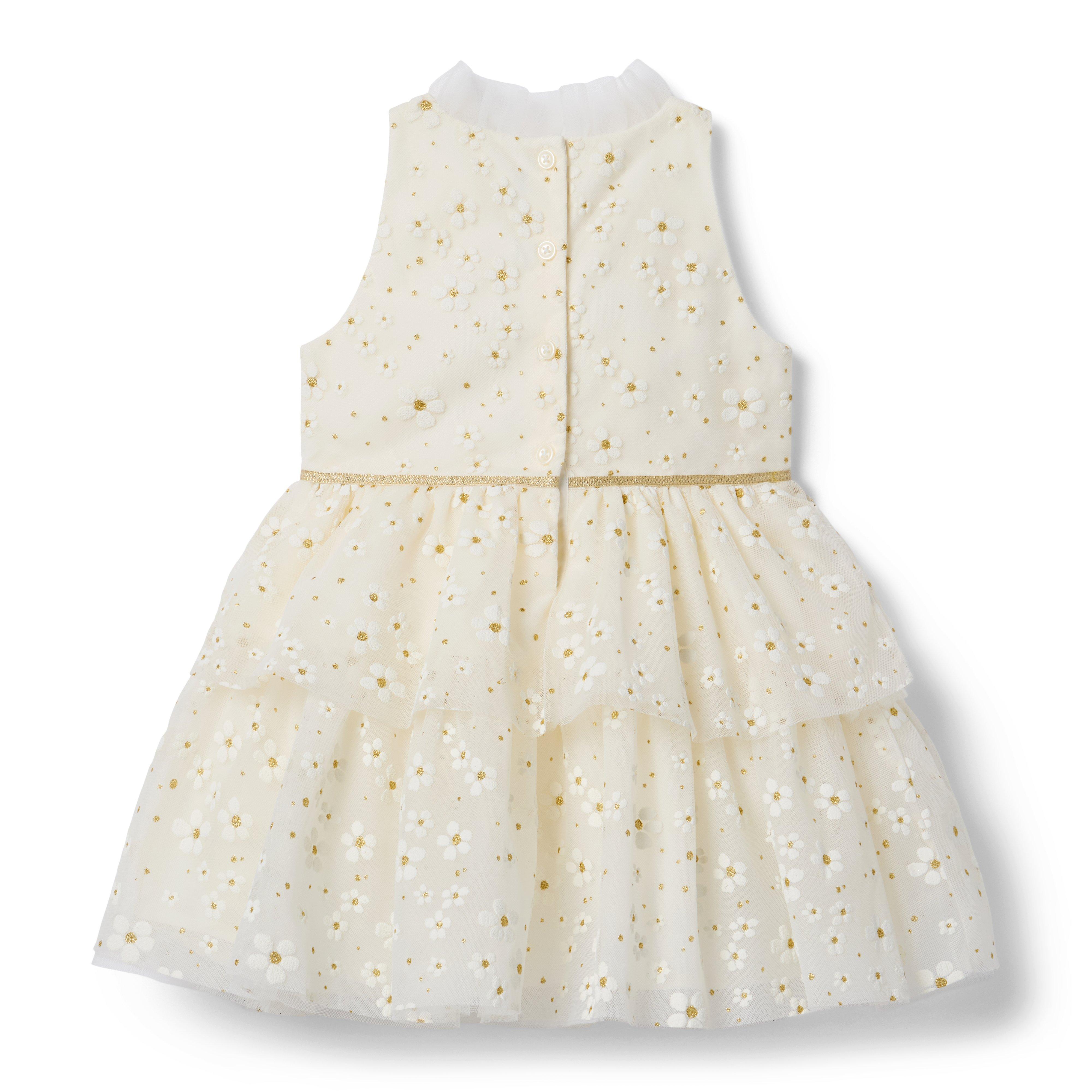 Janie and Jack New Toddler on sale Girl's White Floral Dress w Bloomers Size 18-24 mos