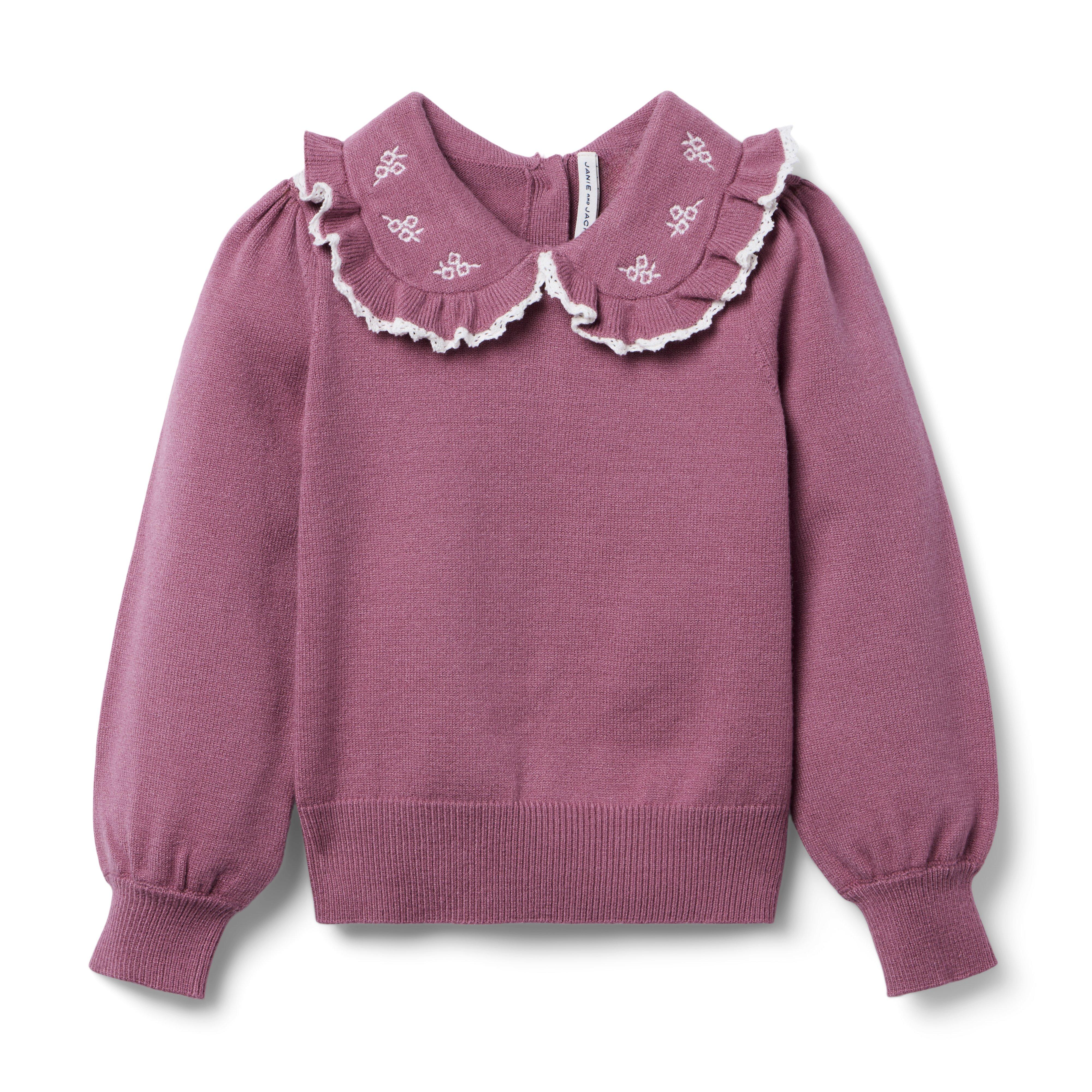 Embroidered Collar Sweater image number 0