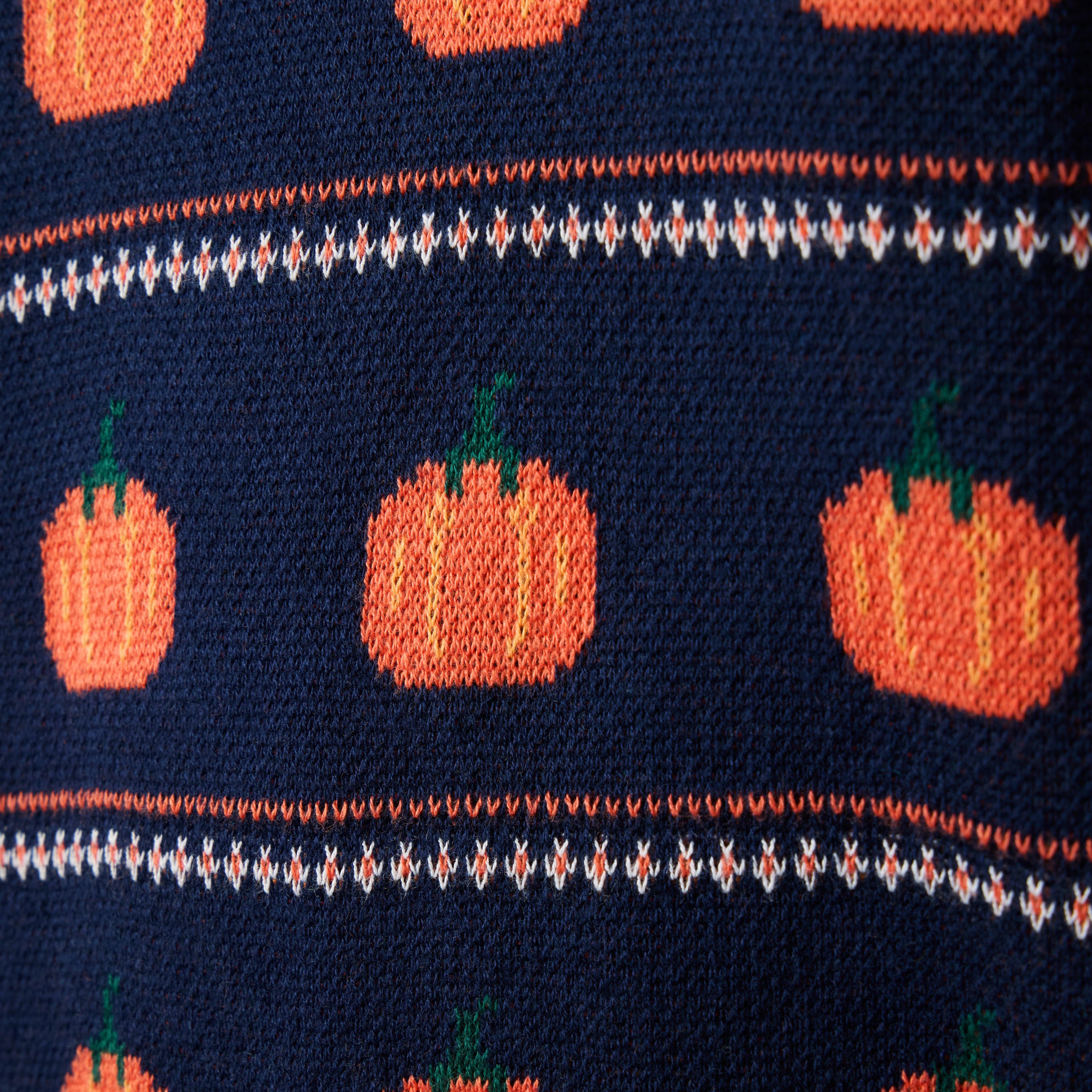 Pumpkin Fair Isle Collared Sweater image number 2