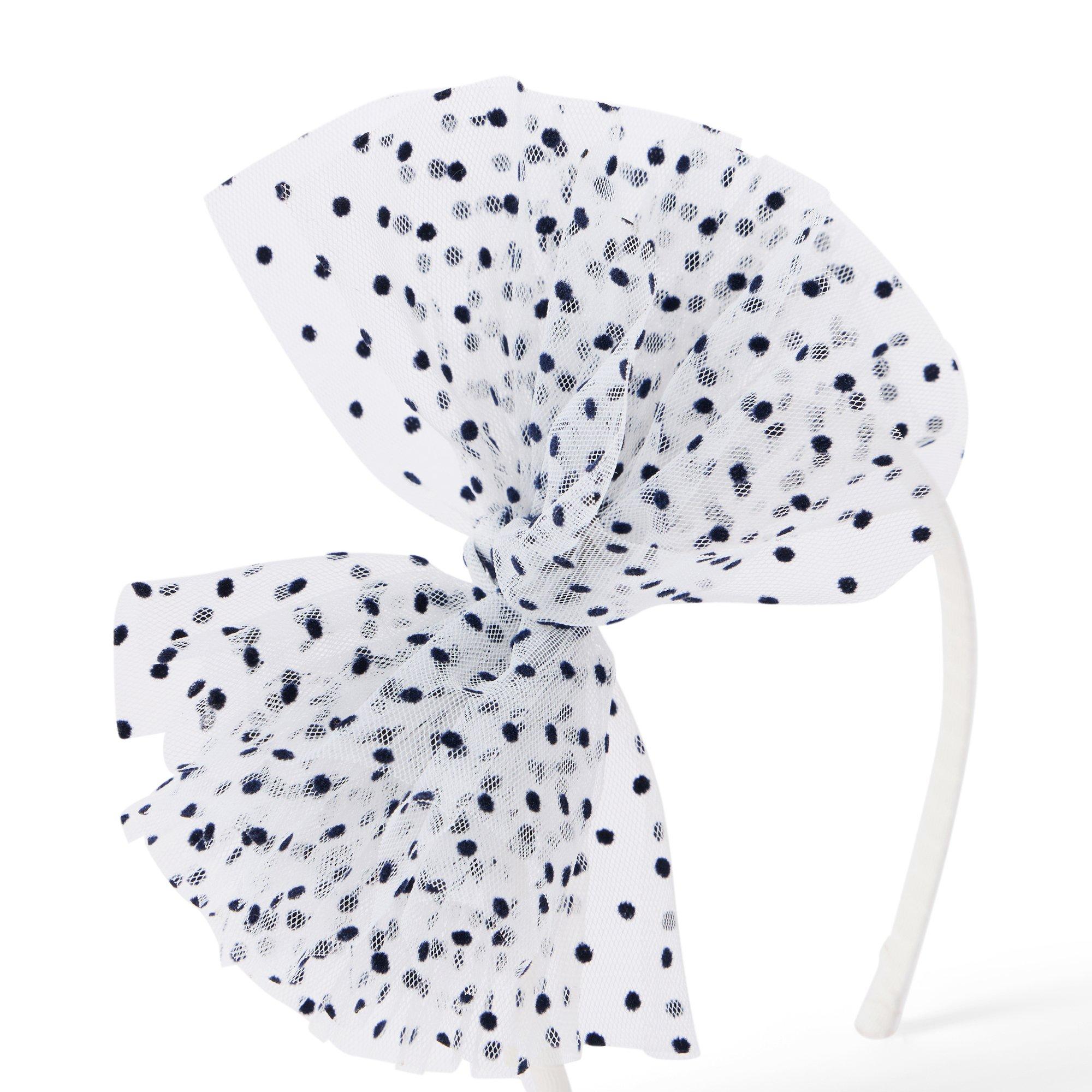 Tulle Dot Bow Headband image number 1