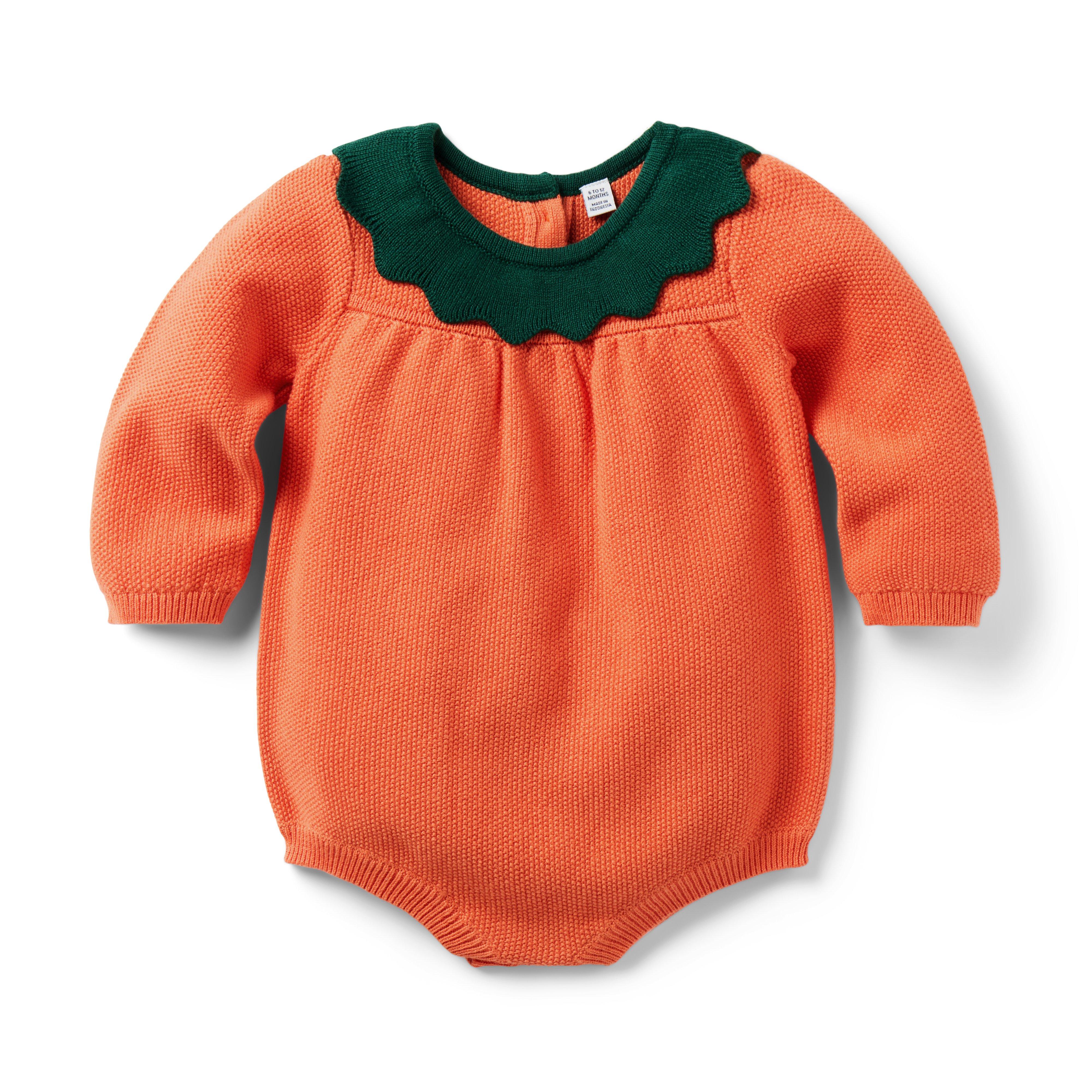 Newborn Blazing Sun Baby Pumpkin Romper by Janie and Jack