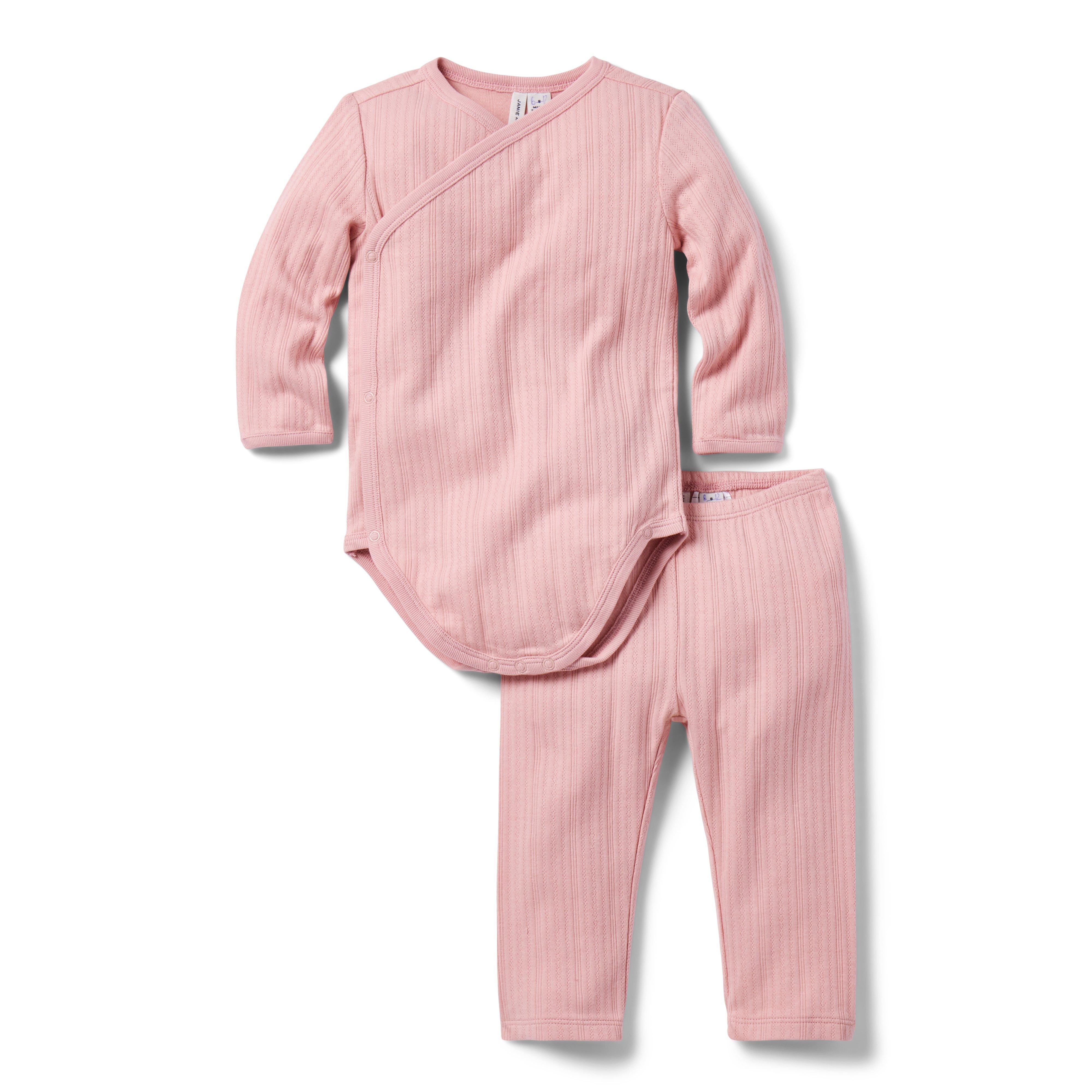 Baby Ribbed Wrap Matching Set image number 0