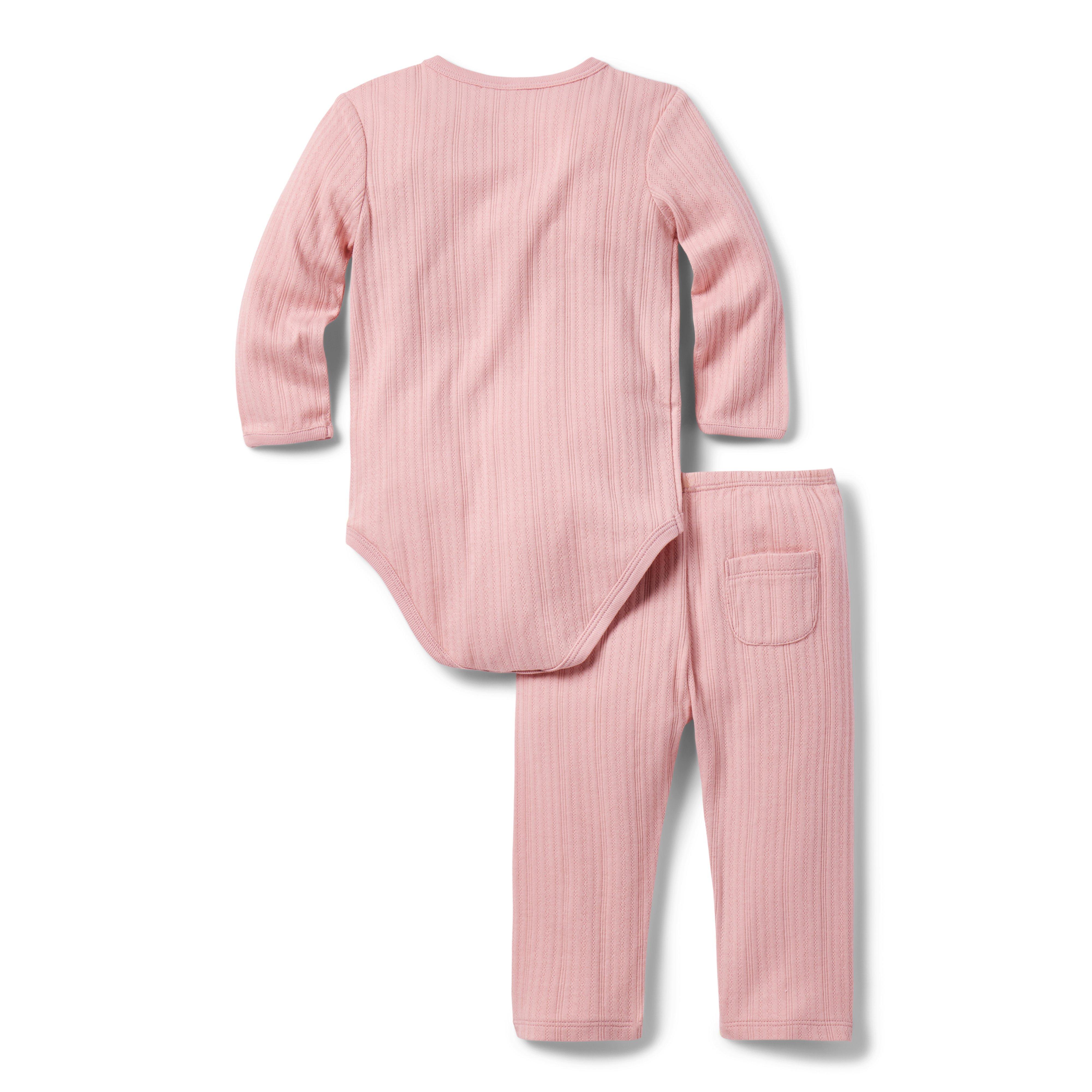 Baby Ribbed Wrap Matching Set image number 1