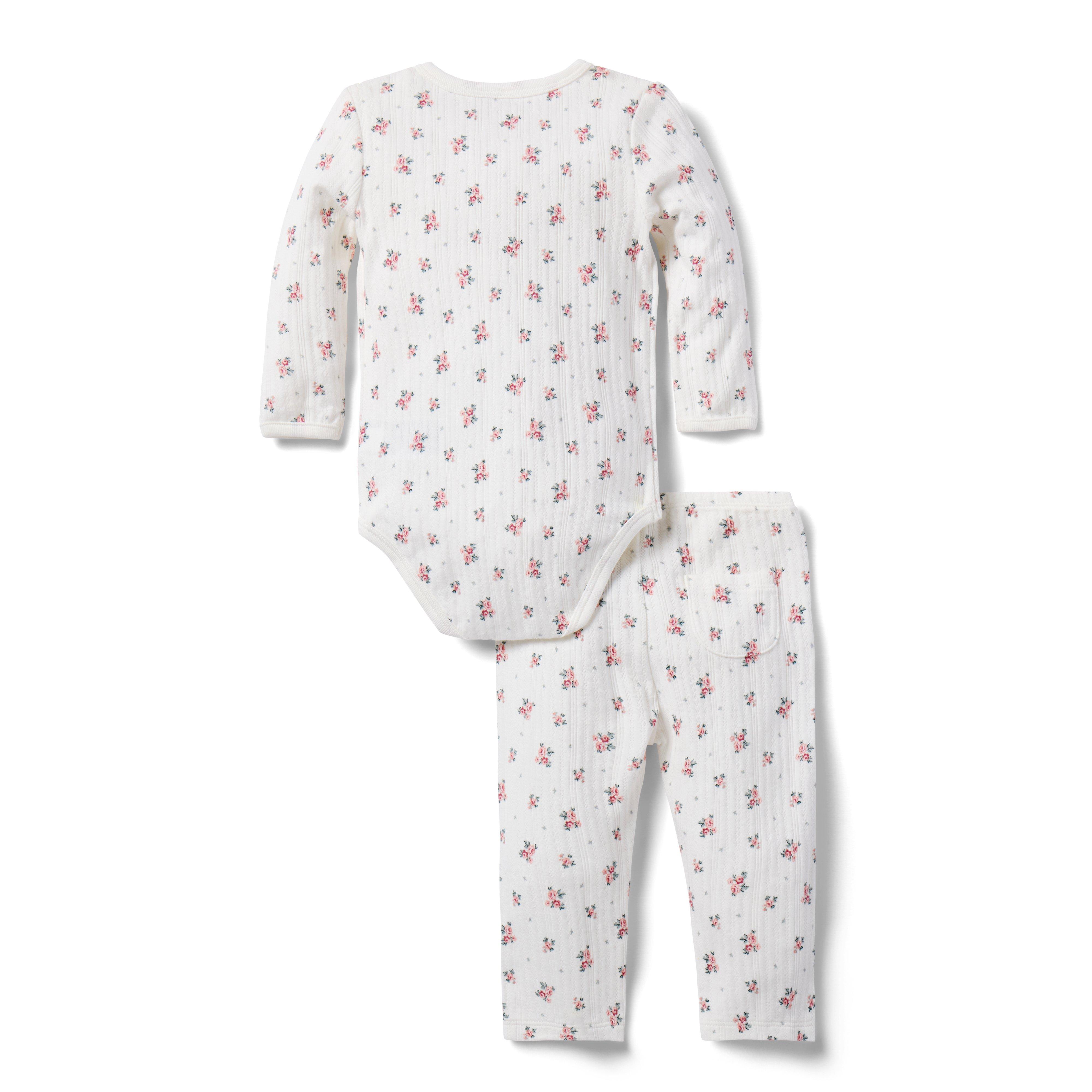 Baby Floral Wrap Matching Set image number 2