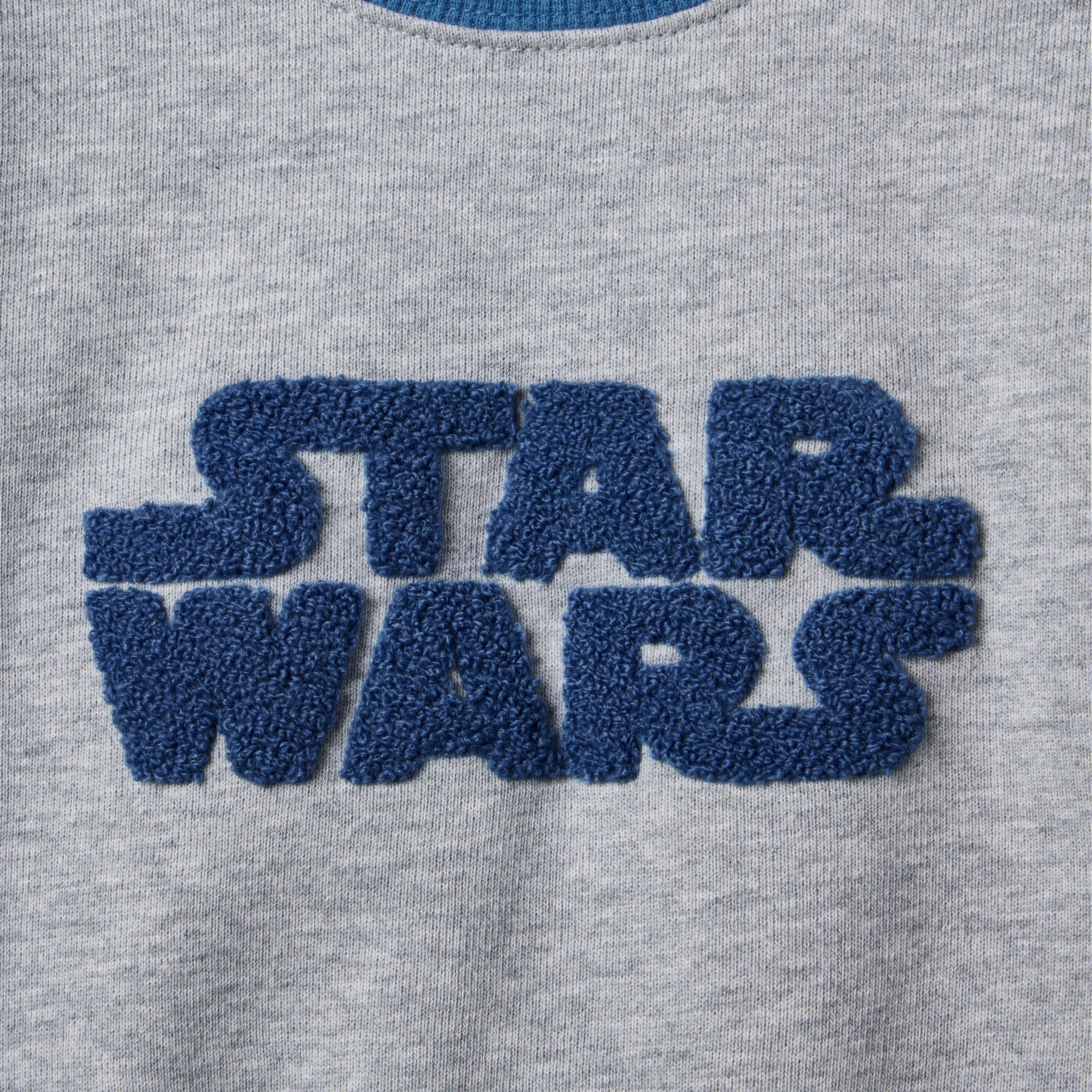  STAR WARS Striped Sleeve Sweatshirt image number 1