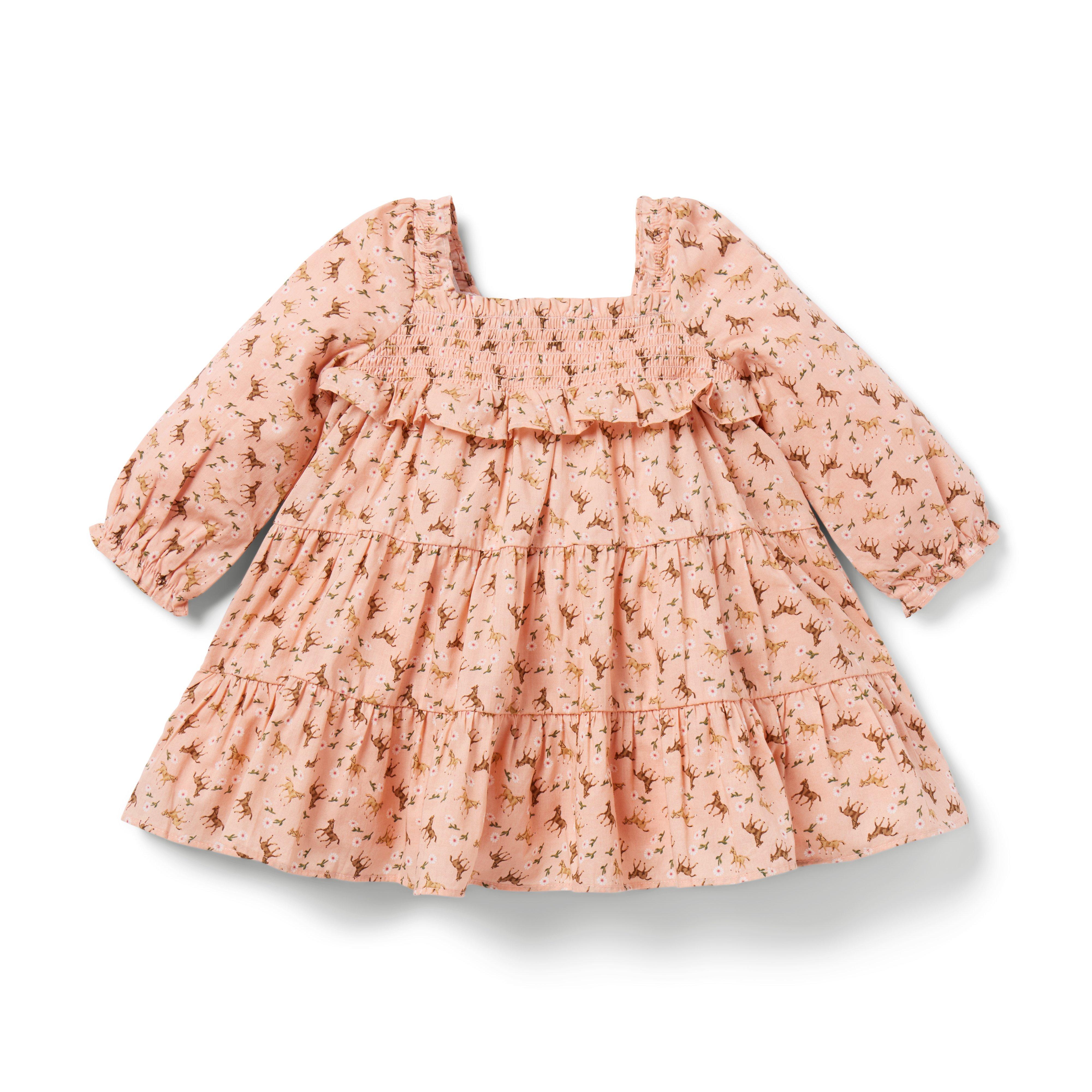 The Equestrian Smocked Baby Dress image number 1