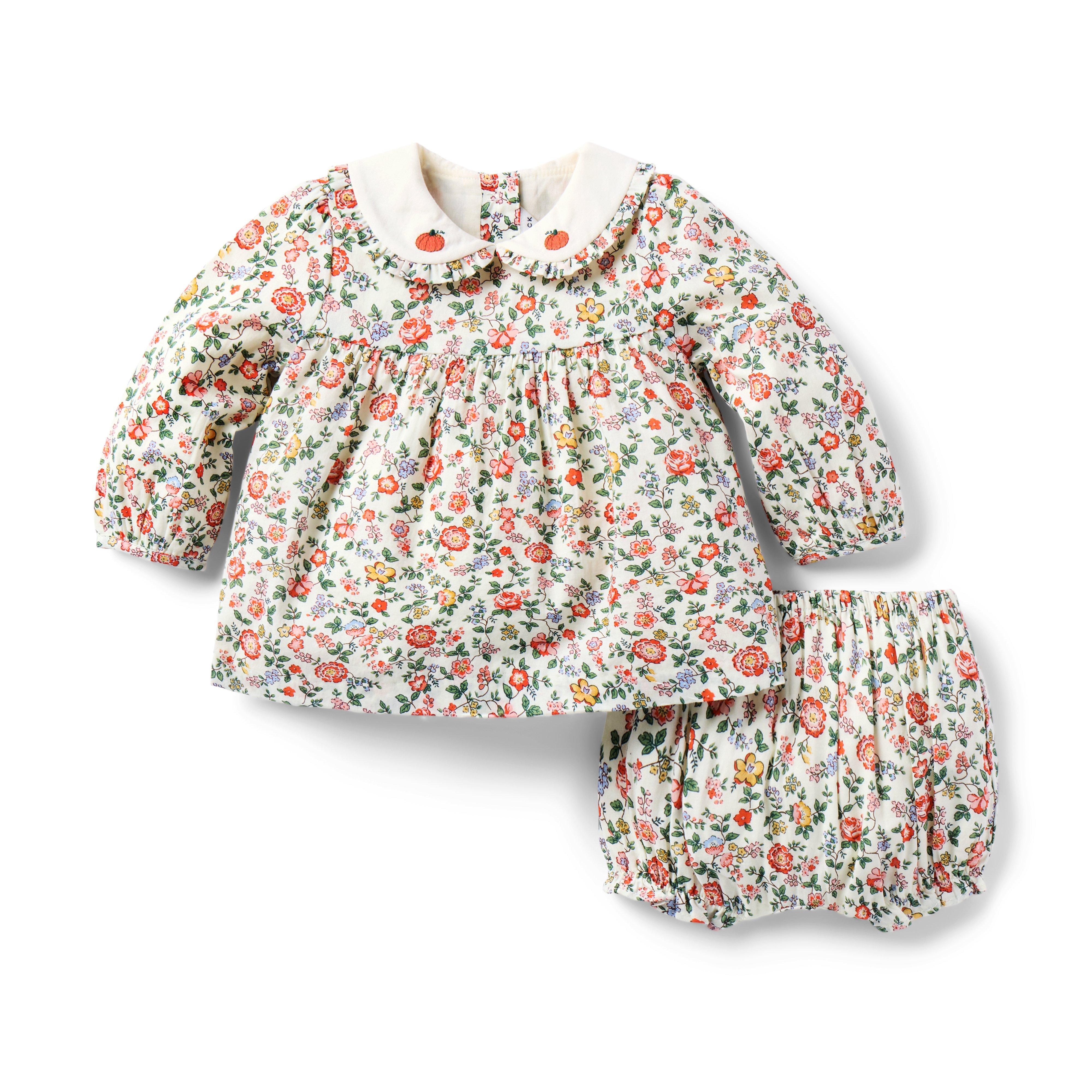The Pumpkin Collar Floral Baby Set  image number 0