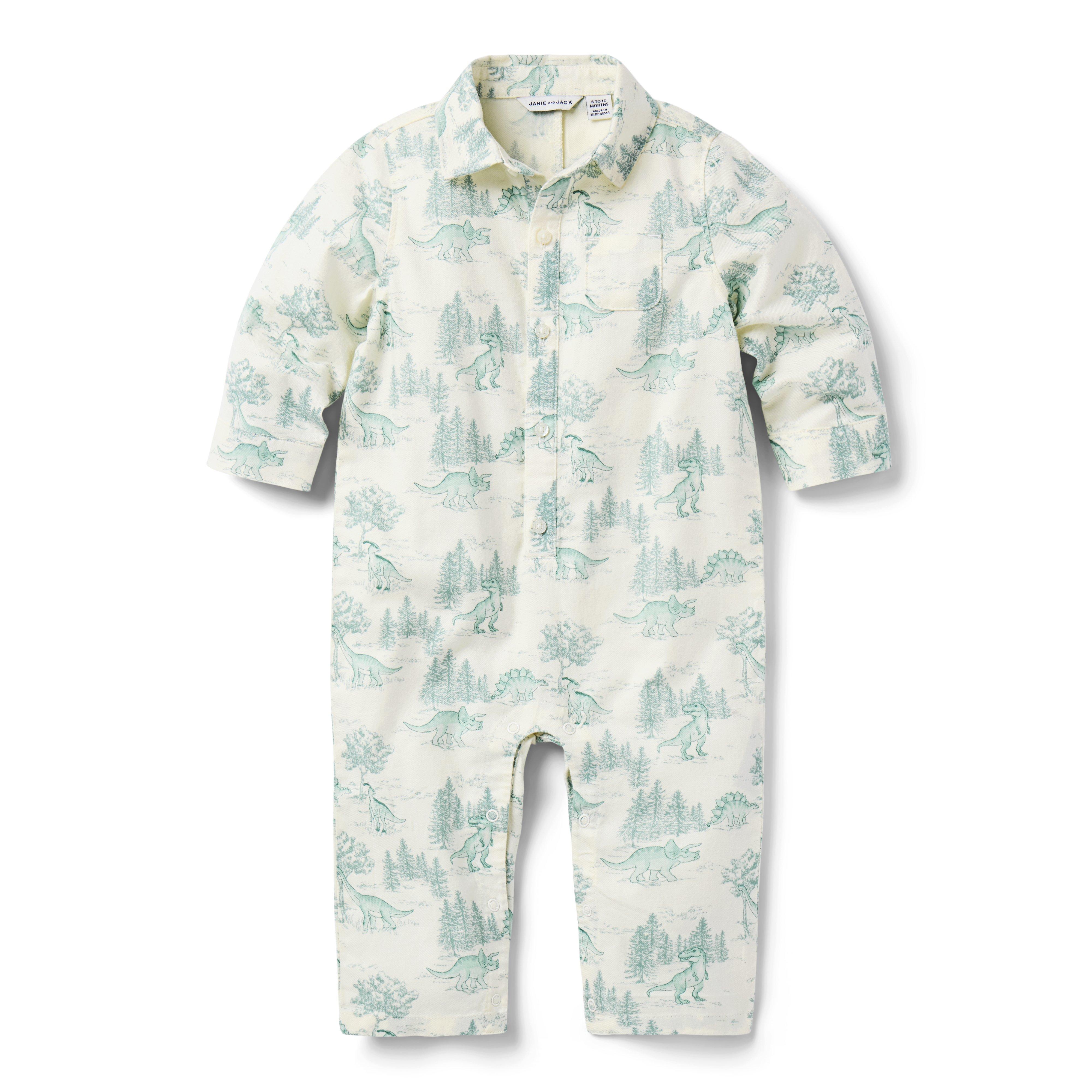 Baby Dinosaur Toile Romper image number 0