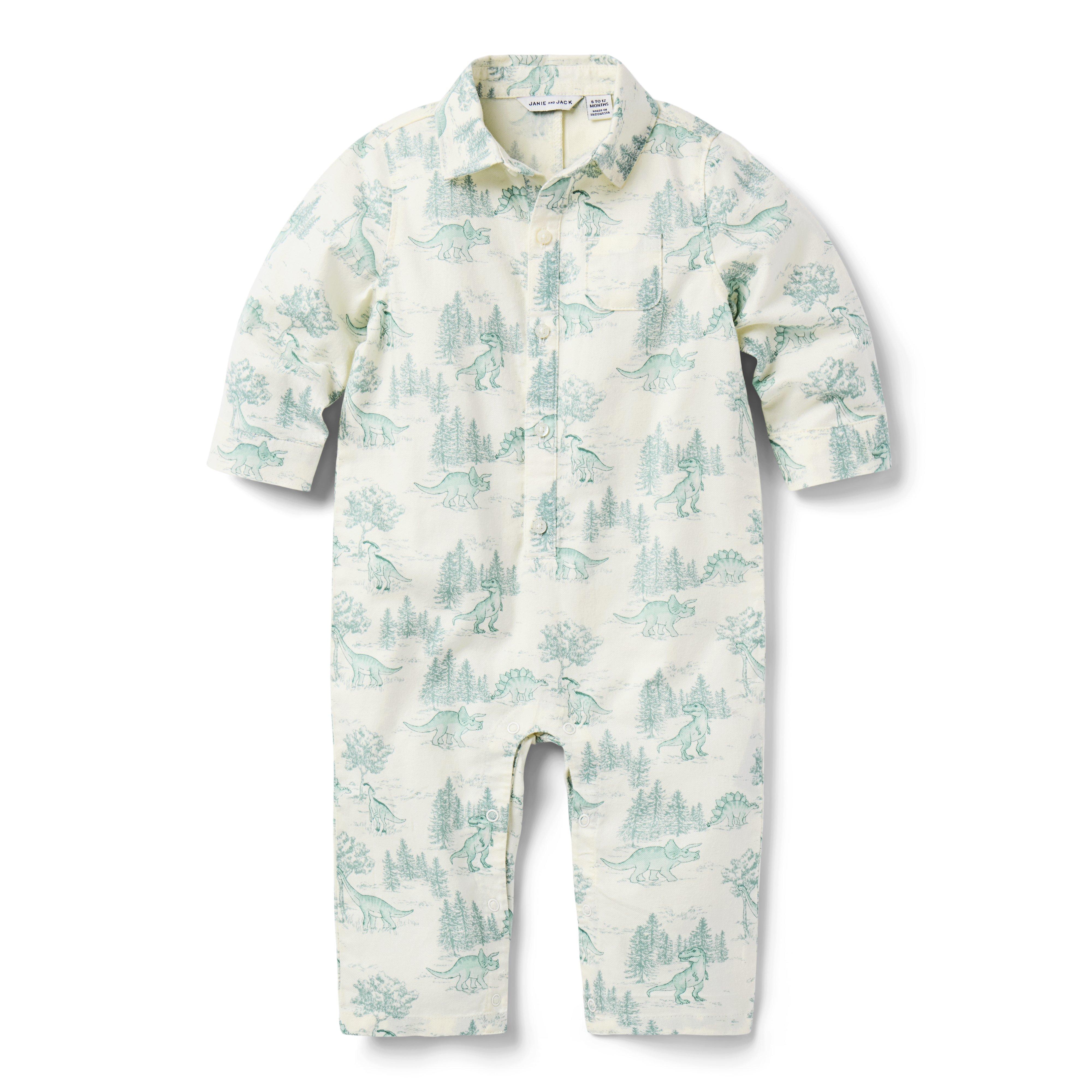 Baby Dinosaur Toile Romper