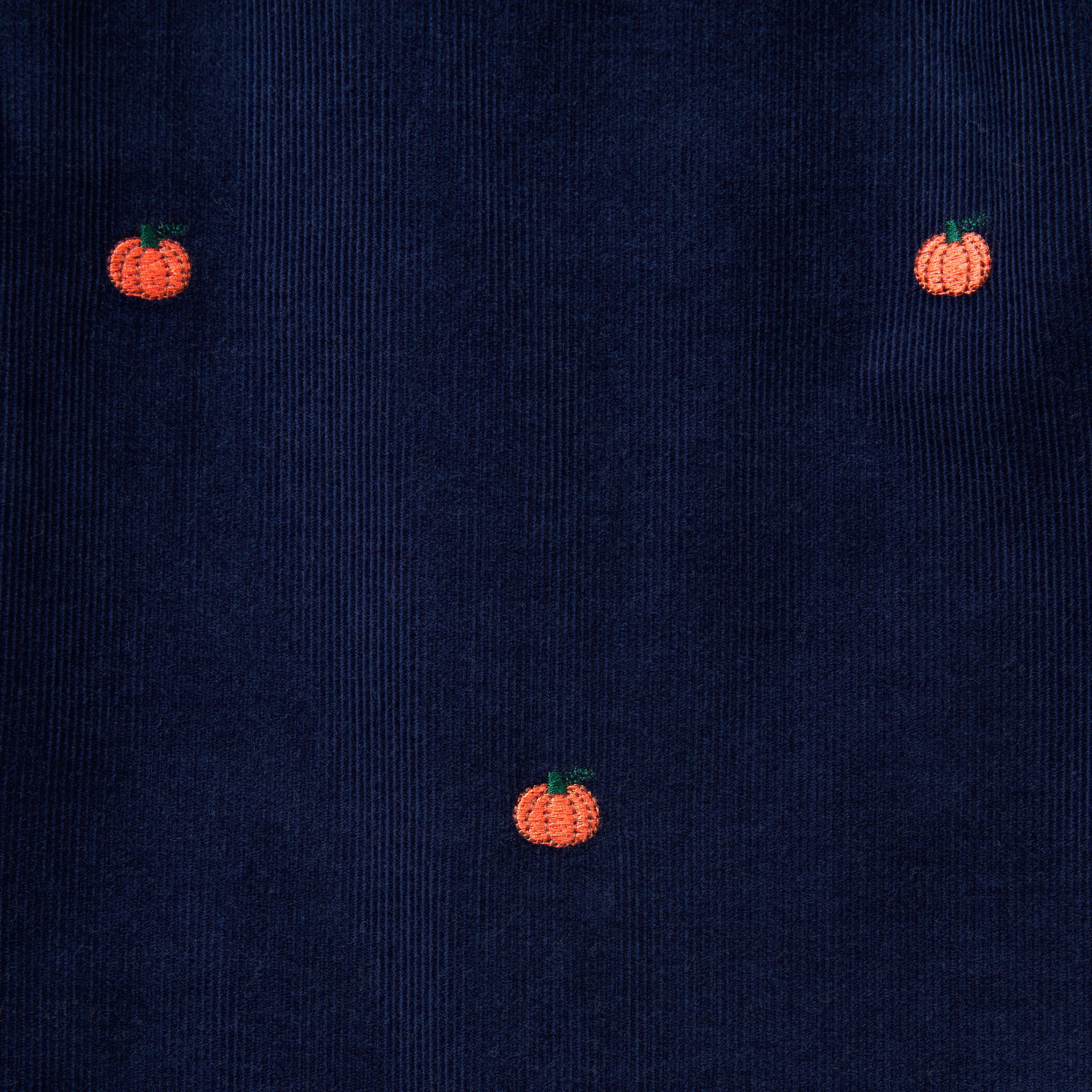Baby Embroidered Pumpkin Corduroy Overall image number 2