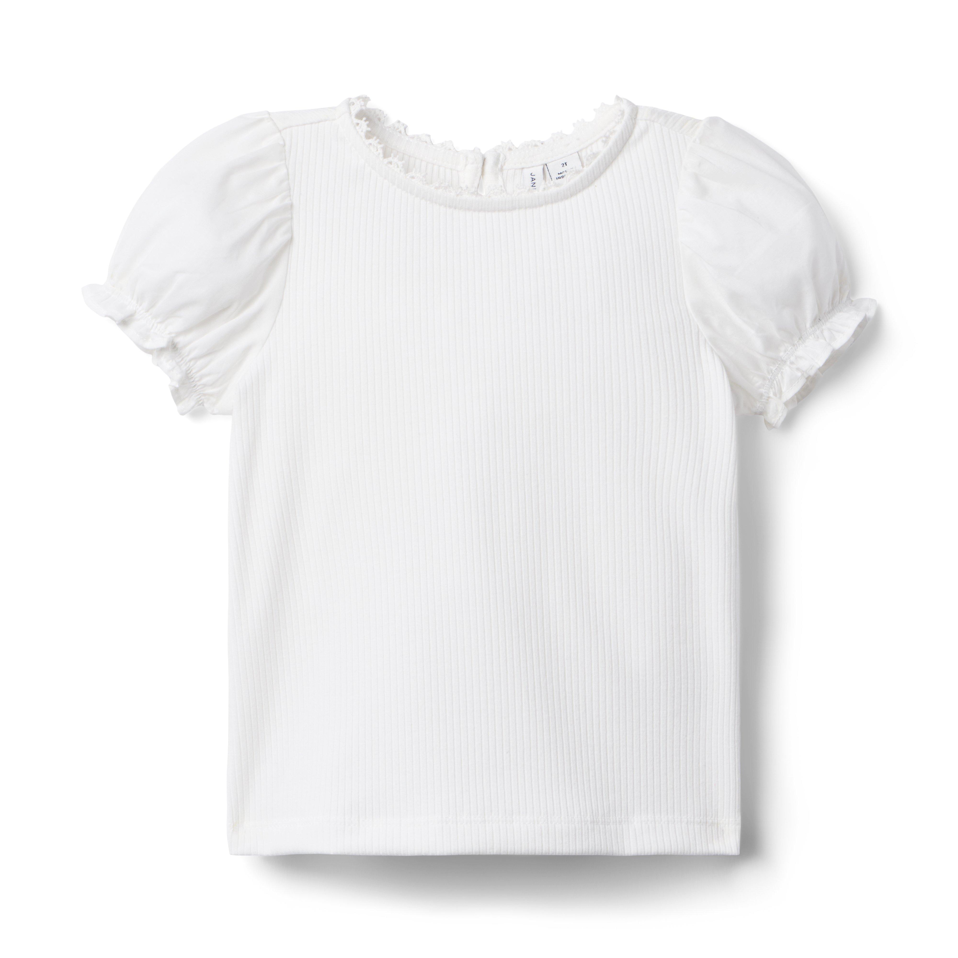 Ribbed Puff Sleeve Top image number 0