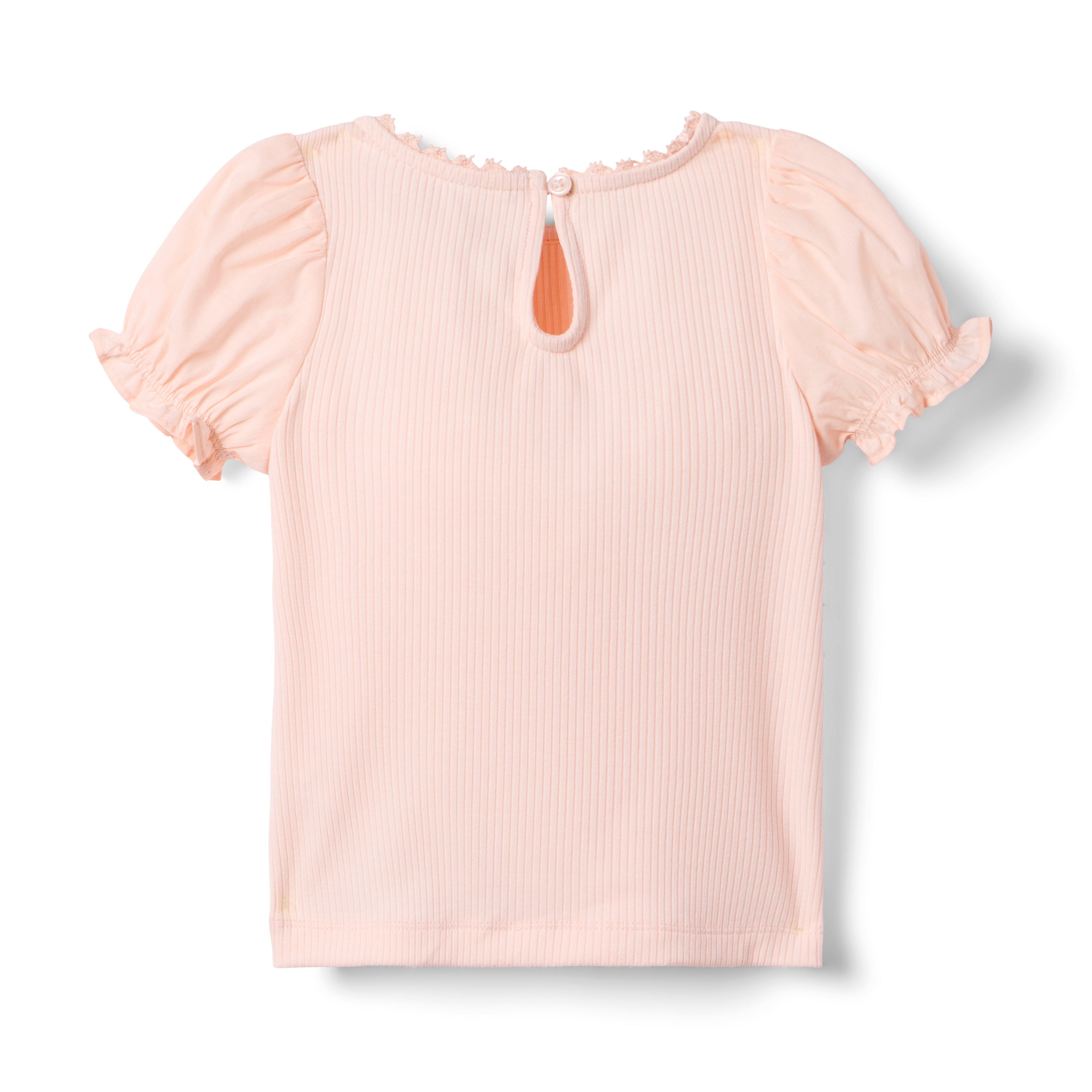 Ribbed Puff Sleeve Top image number 1