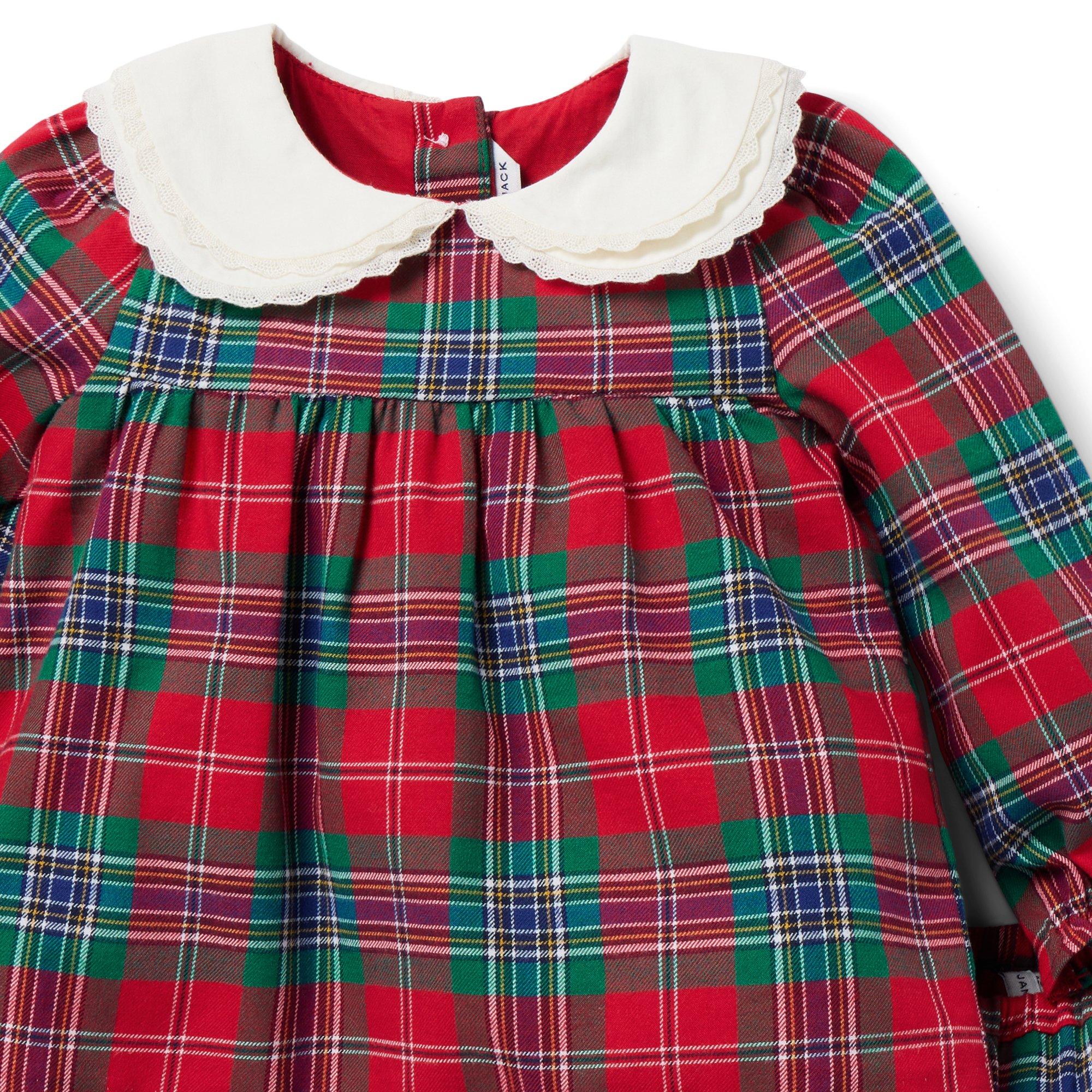 Versace baby christmas holiday studded tartan 2024 dress 18m