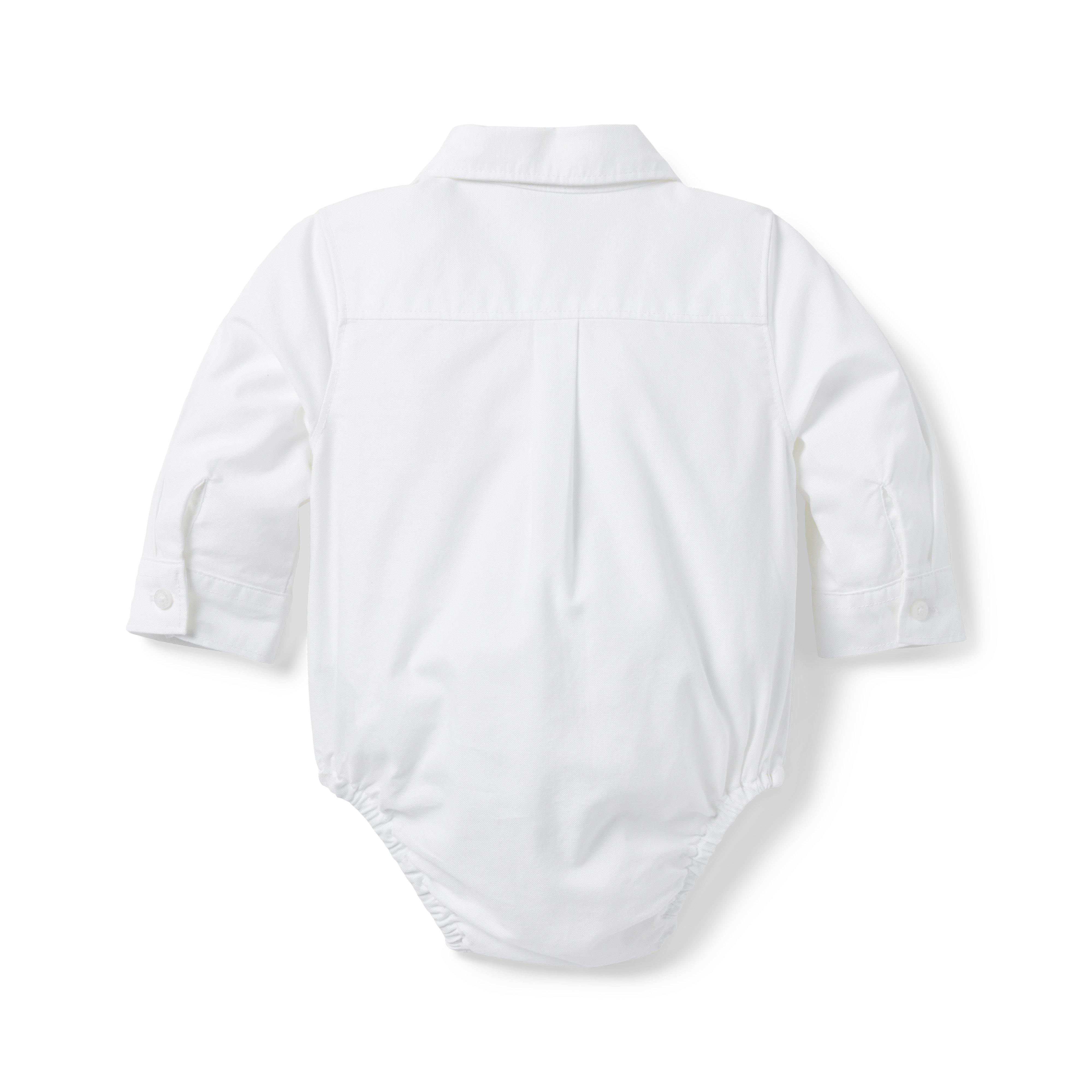 Baby Train Oxford Bodysuit image number 1
