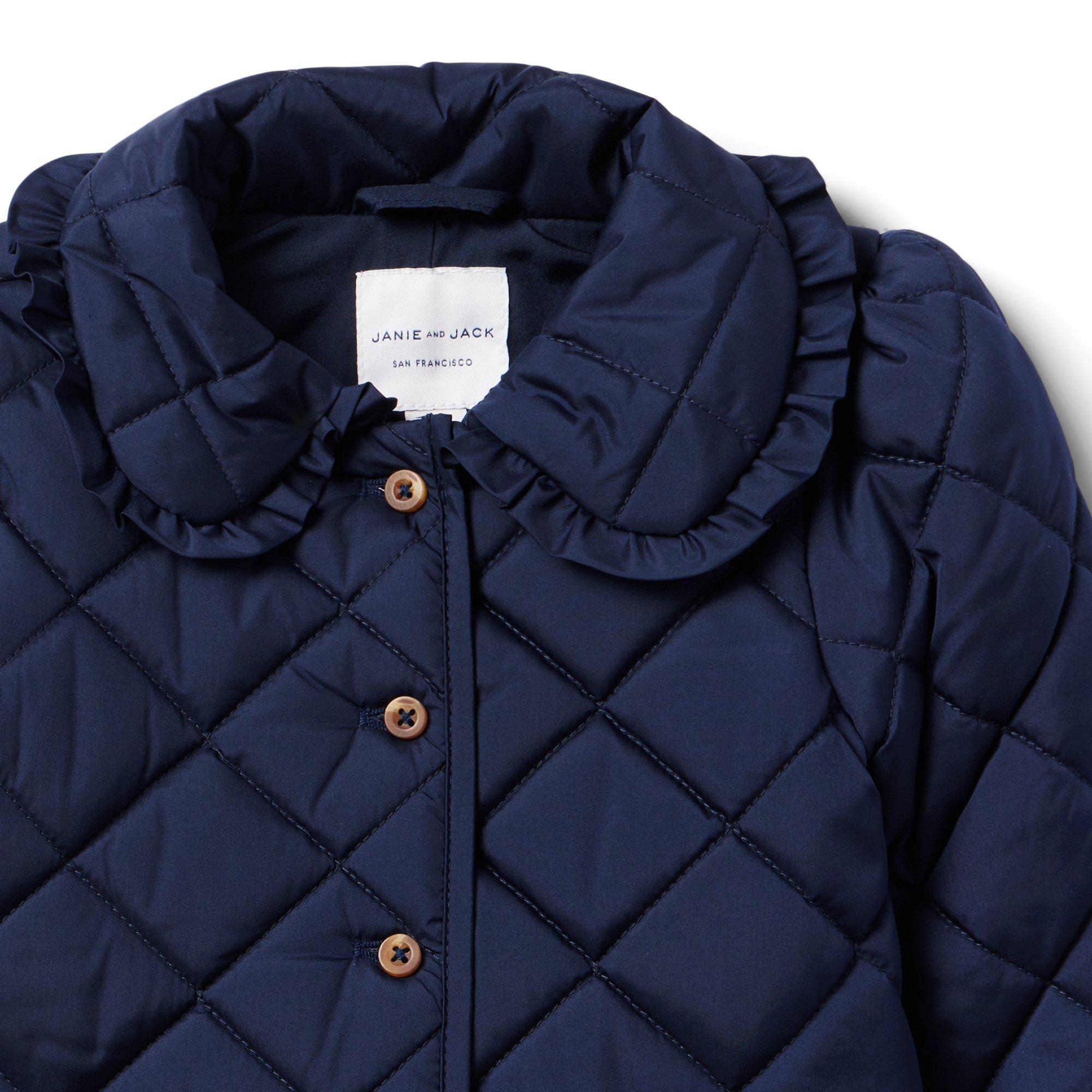 The Quilted Ruffle Collar Jacket image number 2