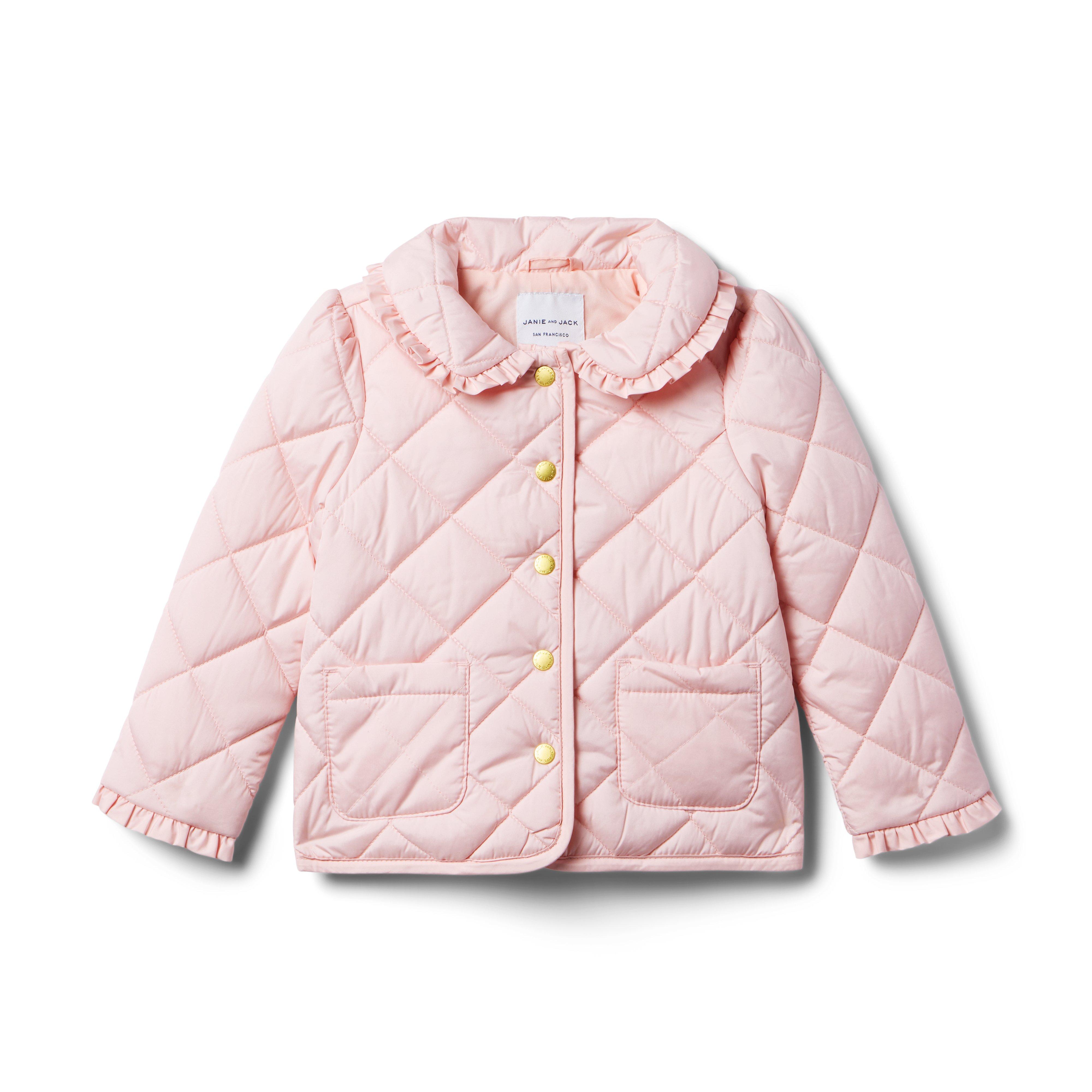 The Quilted Ruffle Collar Jacket