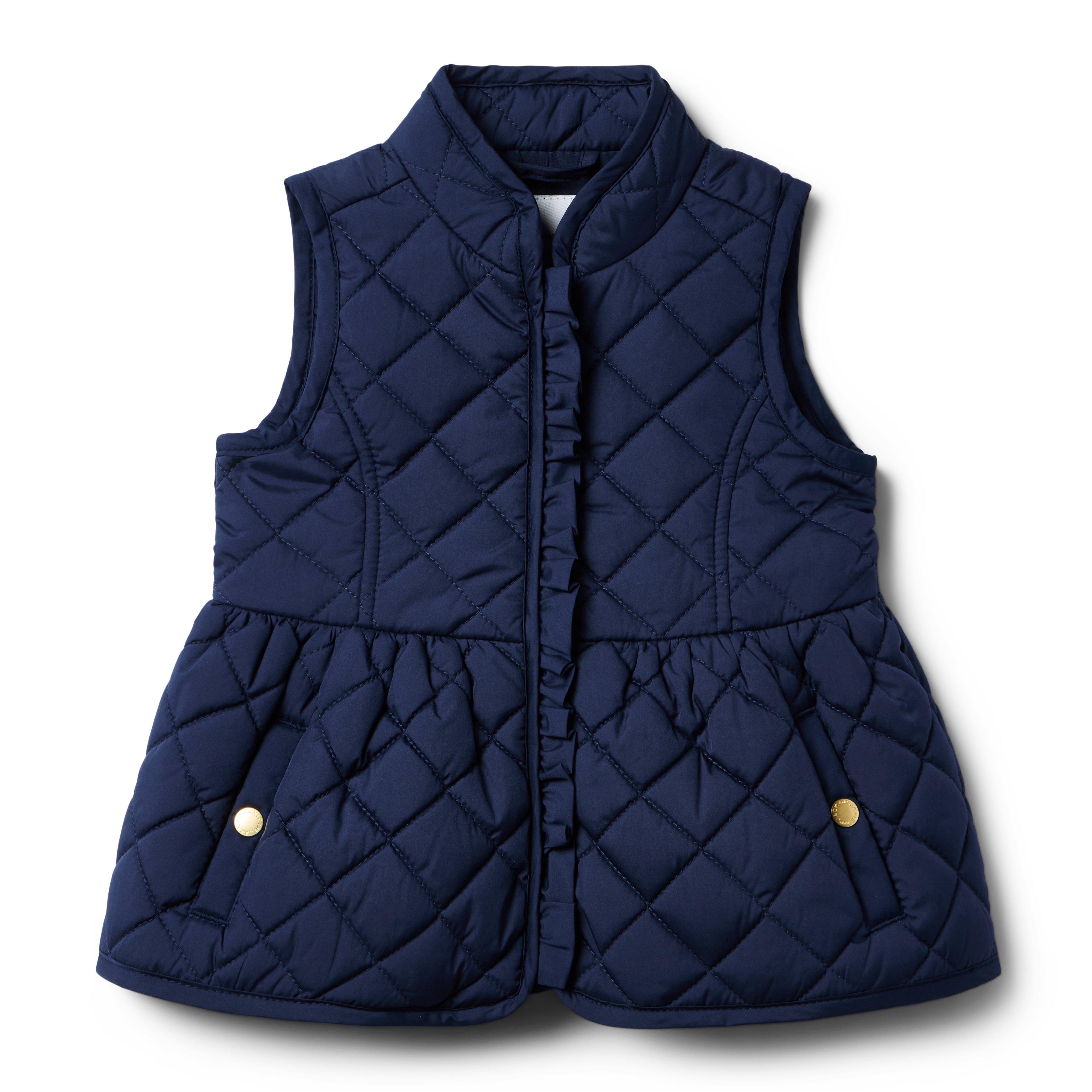 The Quilted Peplum Vest